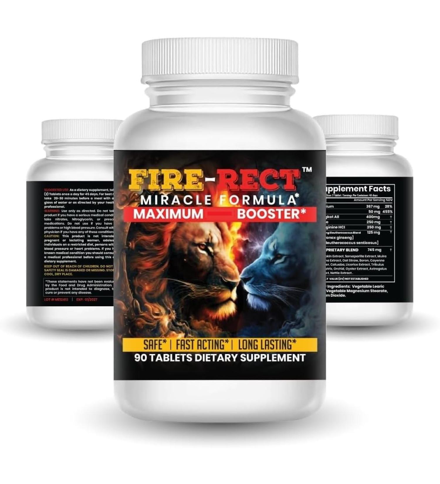 All Natural Male Health Supplement | Free Testosterone Support - Boost Muscle Strength Endurance & Energy - 90 Tablets | 45 Days Supply - Buy Online on GoSupps.com