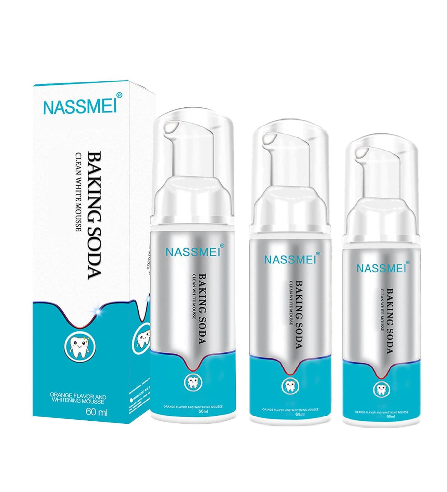 3-Piece Deep Cleaning Whitening Foam Toothpaste - Intensive Stain Removal - 60ml x 3 | Brighten Your Smile! - Buy Online on GoSupps.com
