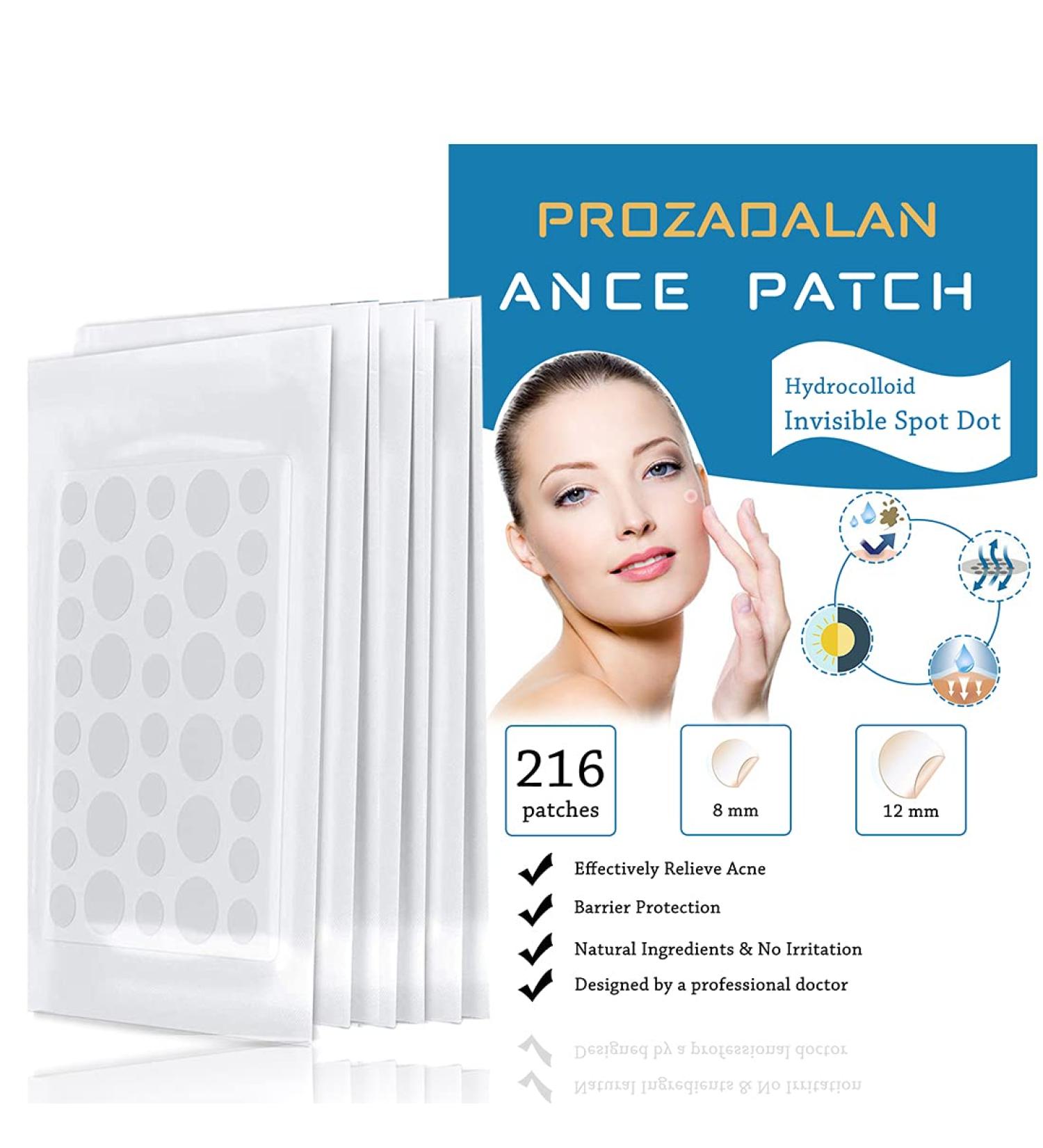 Acne Patch - 216 Invisible Hydrocolloid Patches for Effective Acne Relief | Suitable for All Skin Types - Buy Online on GoSupps.com