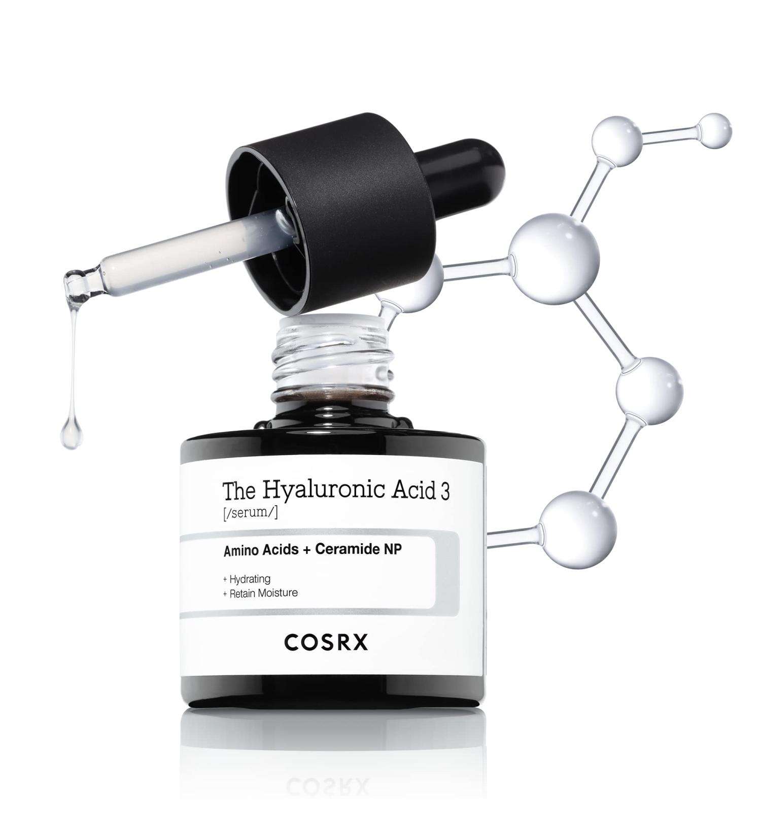 COSRX Pure Sodium Hyaluronic Acid 3% Serum - Hydration & Moisture Boosting for Fine Lines & Wrinkles - 20 ml - Korean Skincare - Buy Online on GoSupps.com