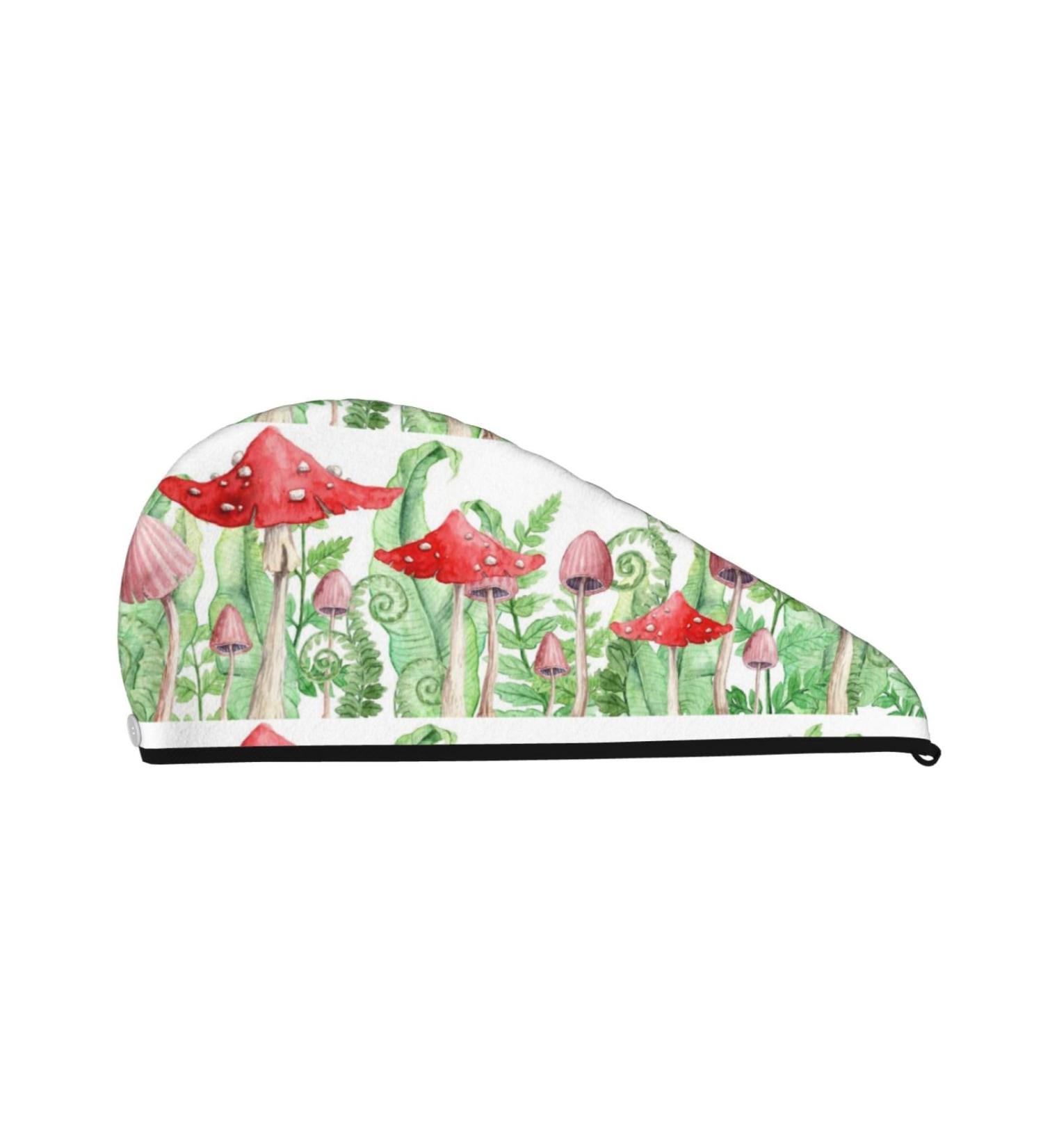 Hair Towel Wrap | Quick-Dry Turban for Hair | Amanita Fly Agaric Design | Fast & Effective Hair Drying - Buy Online on GoSupps.com