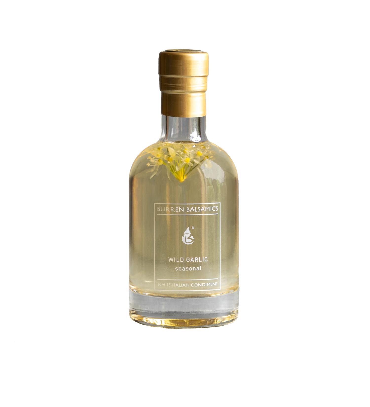 Burren Balsamics Wild Garlic Infused White Balsamic Vinegar 200ml - Buy Online on GoSupps.com