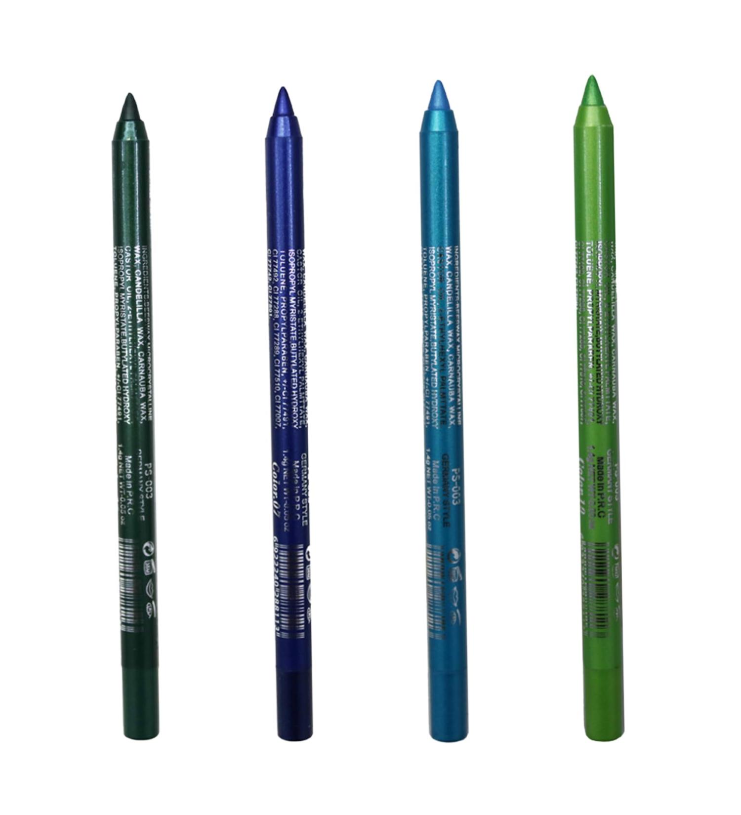 Eyeliner Pencil 4Pcs Smudge-proof Long Lasting Glitter Eyeliner 8.5g Waterproof Makeup Eyeliner Eyeshadow Pencil for Women Girl (Style 2) standard Style 2 - Buy Online on GoSupps.com