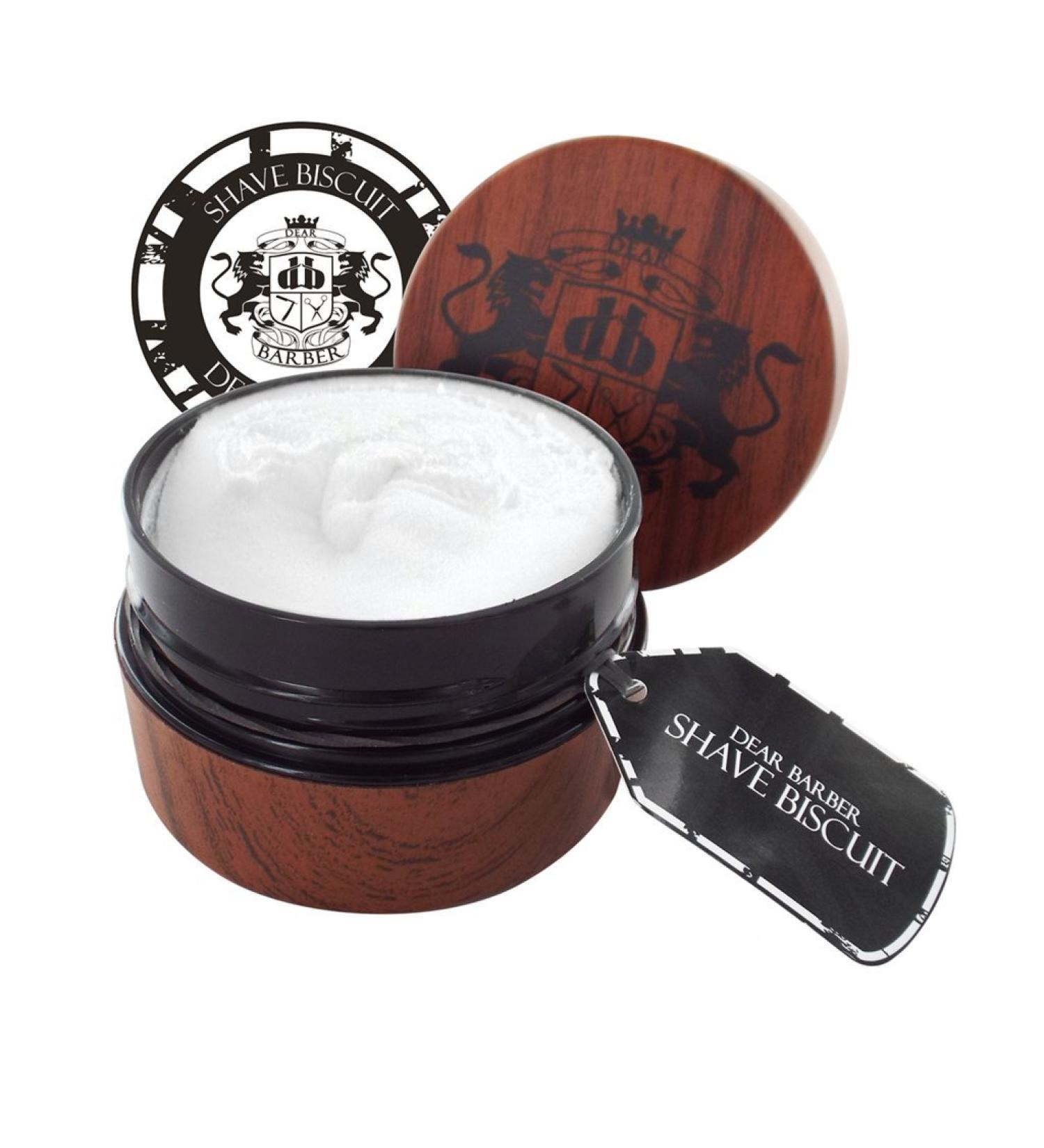Buy Dear Barber Shave Biscuit 100ml Online | International Shipping Available - Premium Shaving Cream - Buy Online on GoSupps.com