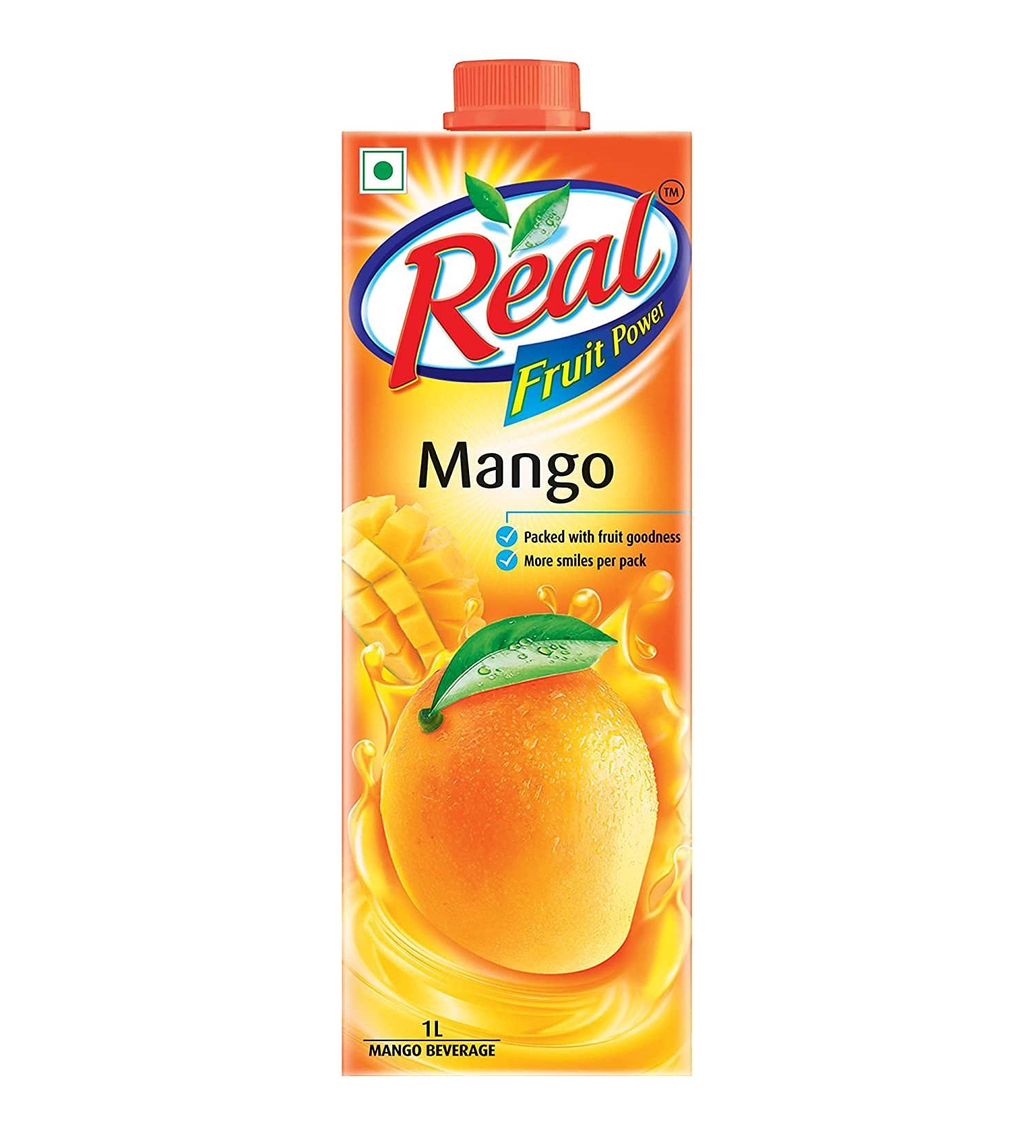 Dabur Real Mango Juice 1 Liter - Buy Online on GoSupps.com
