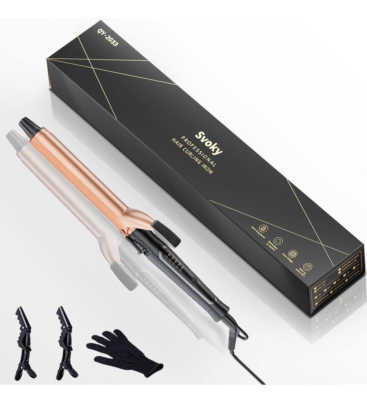 1 Inch Extra Long Curling Iron - Professional Ceramic Barrel Wand for Long Hair | International Shipping - Buy Online on GoSupps.com
