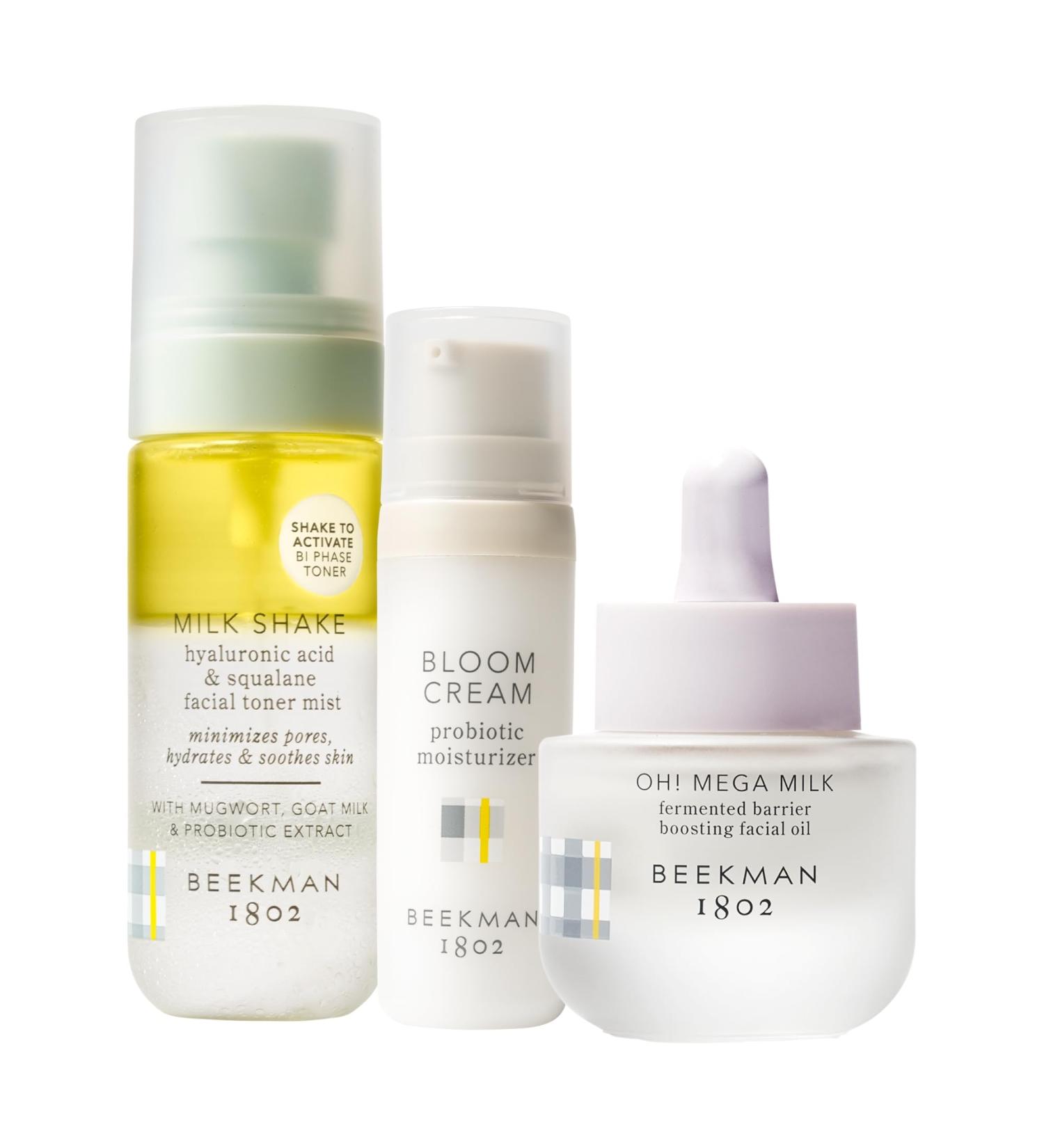 Beekman 1802 Thirsty Skin Routine Set | 3-Piece Hydrating & Repair Kit for Sensitive Skin | Fragrance-Free & Clinically Kind - Shop Internationally - Buy Online on GoSupps.com