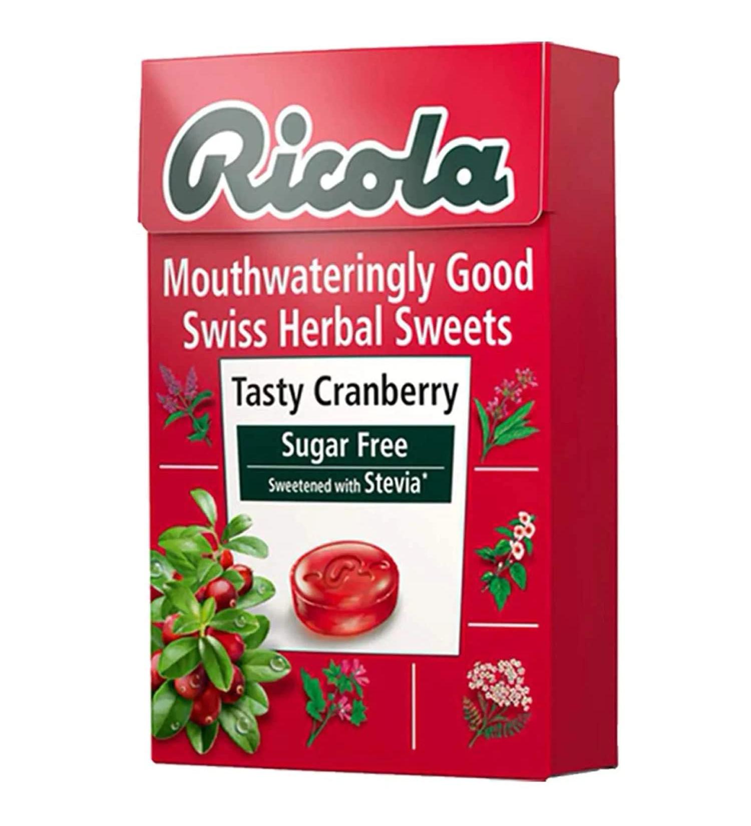 Ricola Cranberry Lozenges - 45g - Natural Cough Relief | Shop Now - Buy Online on GoSupps.com