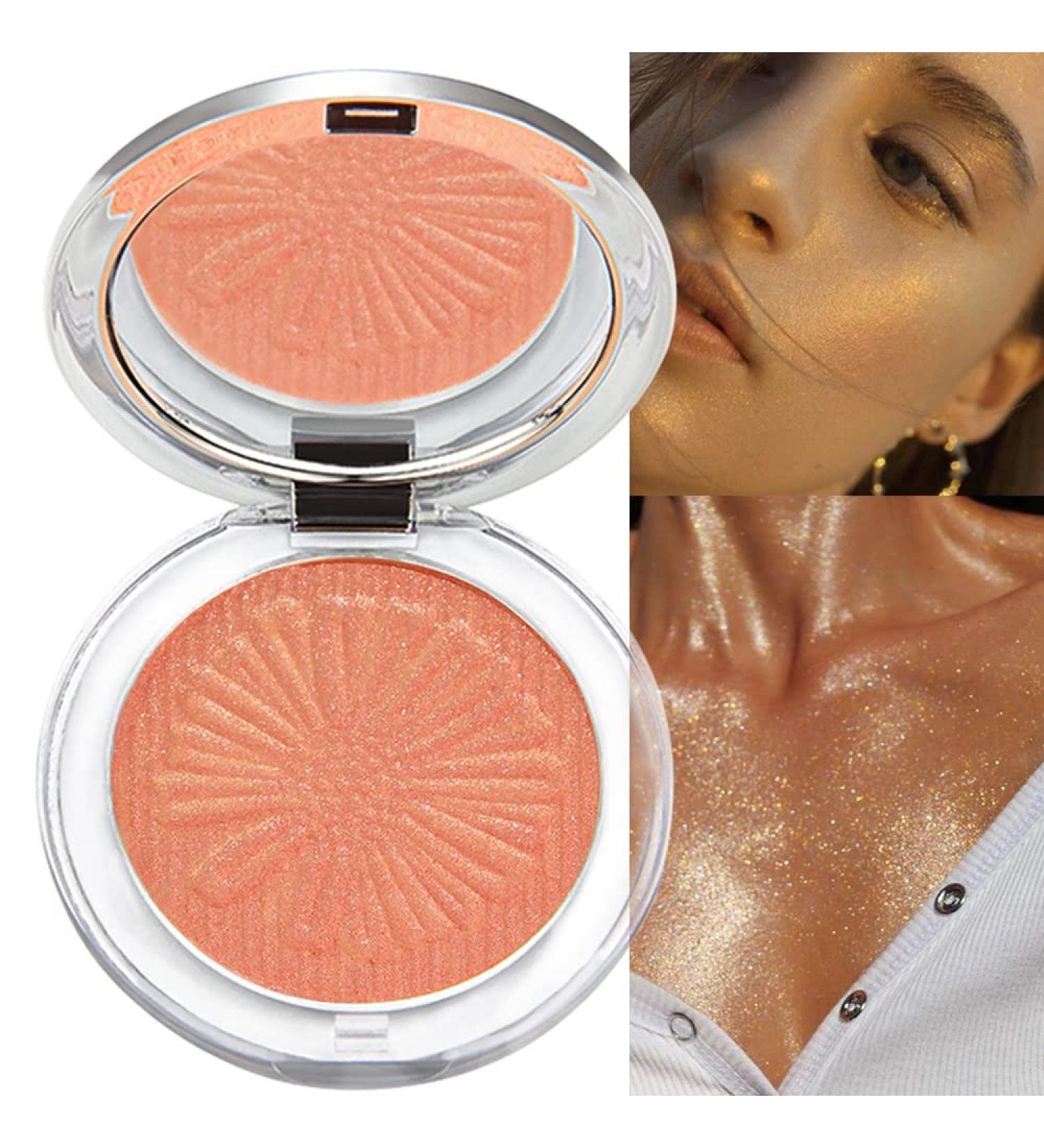 Gold Cheek Diamond Highlighter Palette - Shimmer Makeup Contour & Bronze Bronzer - Buy Online on GoSupps.com