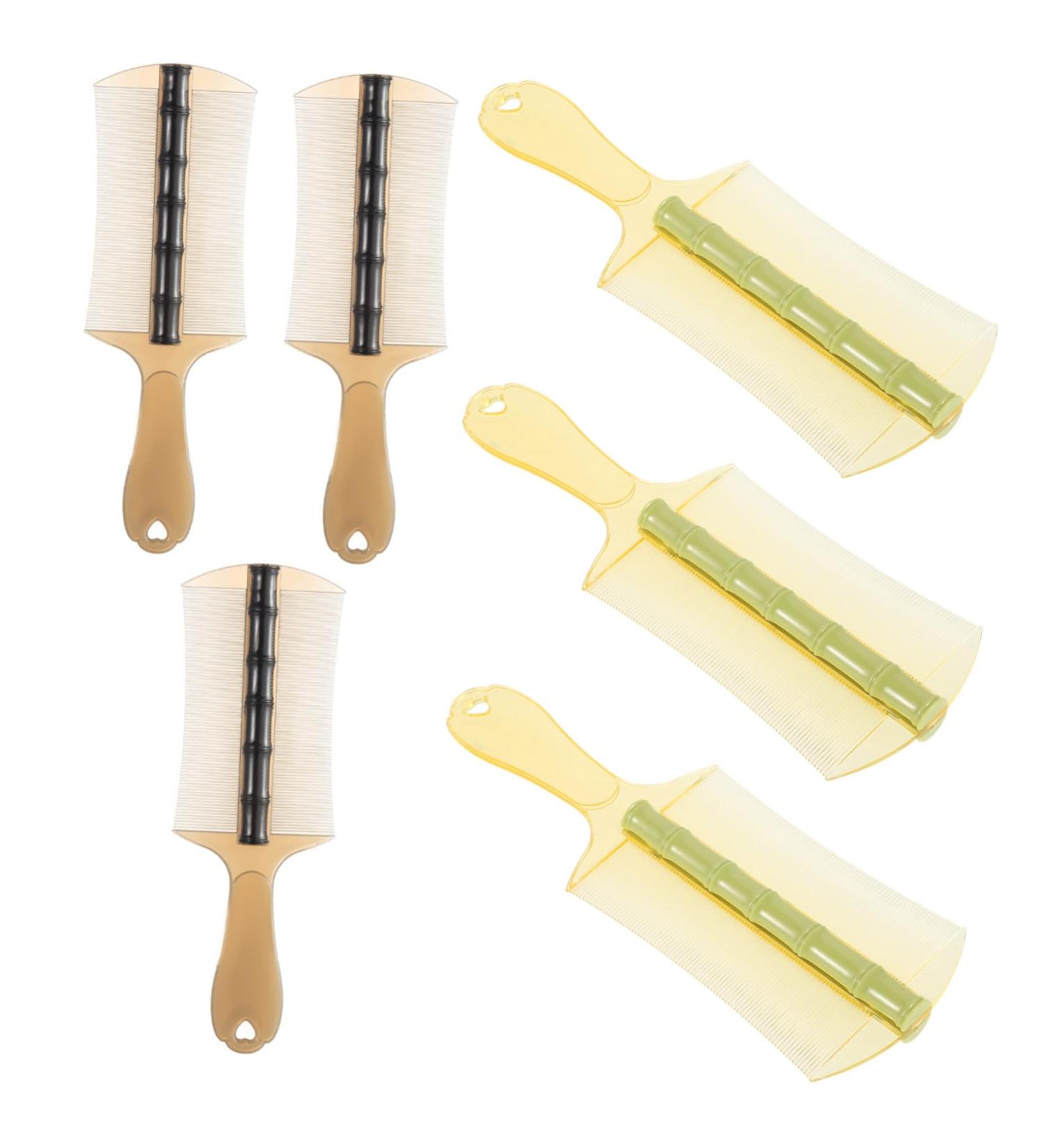 6 pi ces Peigne Anti-poux Dents Ultrafines avec Manche Long pour limination des Pellicules D m lage des Poils pais Brosse de Toilettage pour Gar on Fille Adultes et Animaux - Buy Online on GoSupps.com