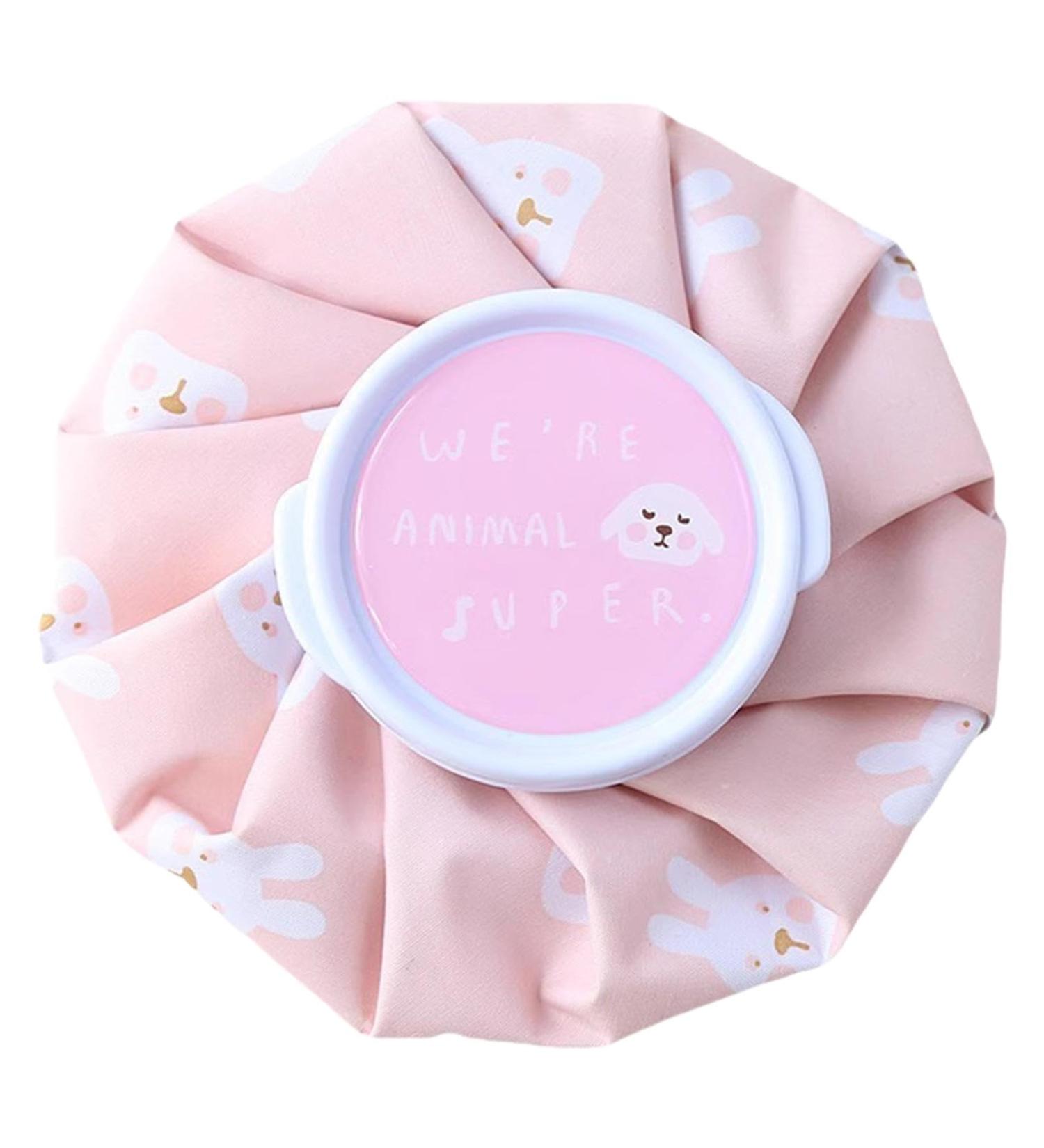 Ice Bag | Cold & Hot Hot Water Bag Leakproof Ice Pack Ice Cube Hot Water Bags Lightweight Ice Cold Pack with Large Opening Pink - Buy Online on GoSupps.com