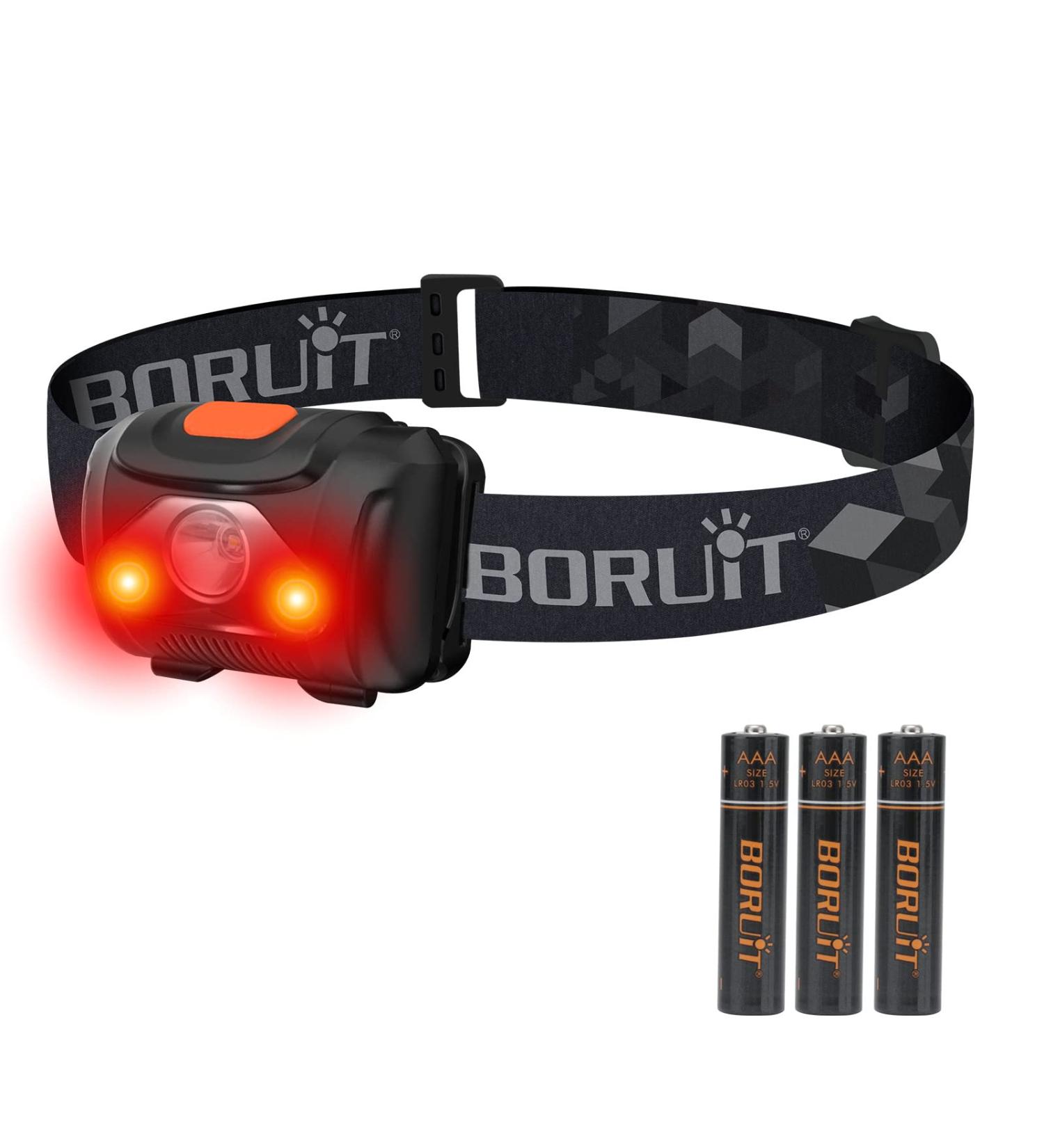 Boruit LED Headlamp - Pink 4 Mode Super Bright Headlight for Kids & Adults | Perfect for Camping Running & Fishing - Buy Online on GoSupps.com