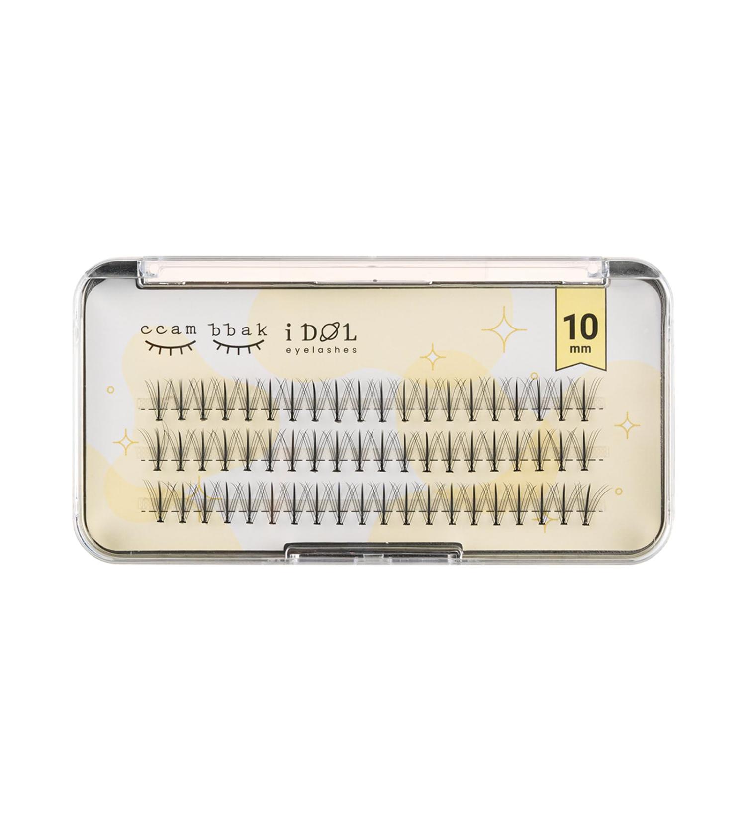 Buy CCAMBBAK I-dol Natural False Eyelashes - Handmade Lightweight Individual Lashes for K-Beauty | Lengthening Wisps (W Type 10mm Black) - International Shipping Available - Buy Online on GoSupps.com