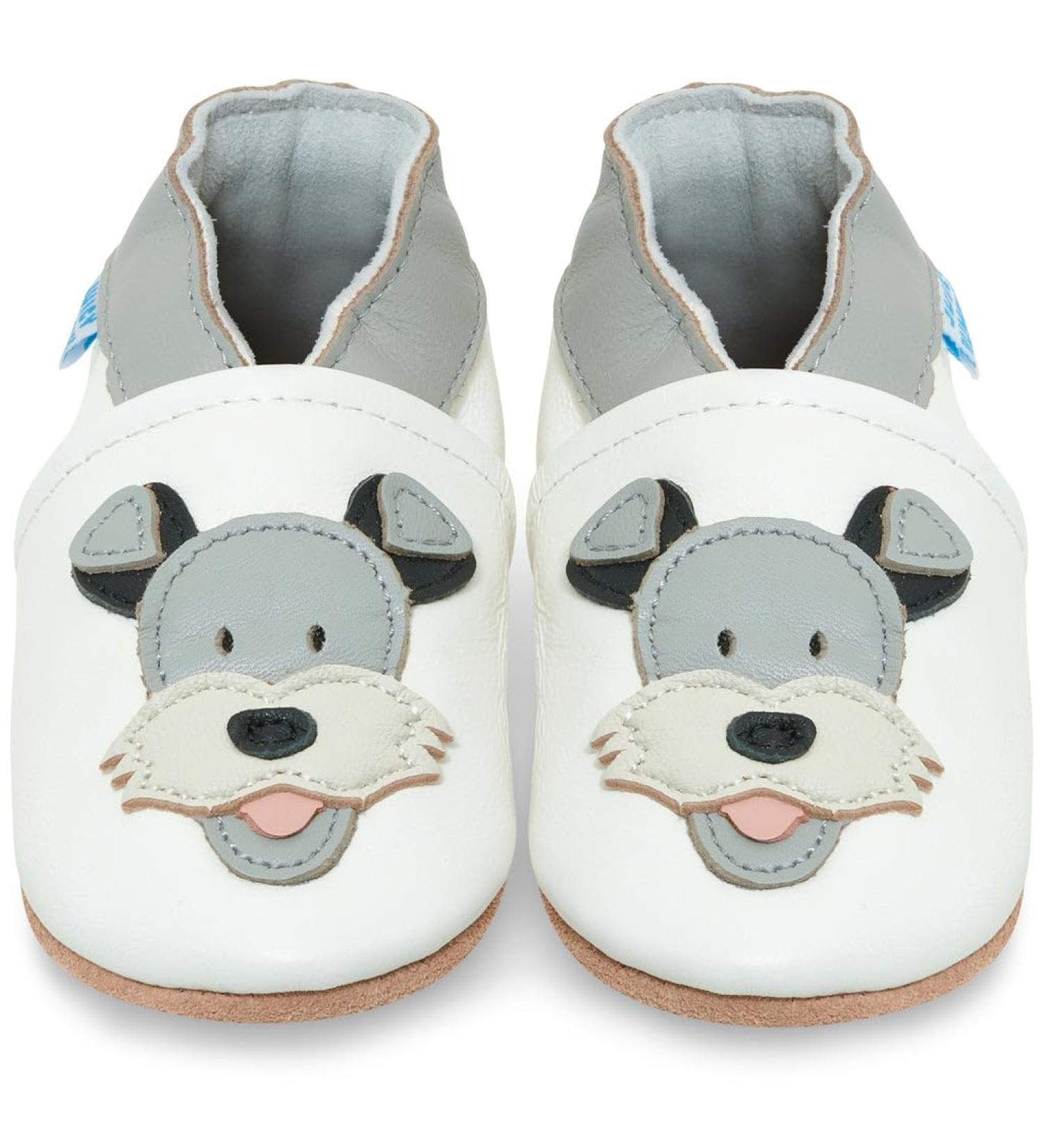 Soft Sole Leather Baby Shoes for Boys and Girls | Toddler Walking Shoes 18-24 Months | Duky Dog Design - Buy Online on GoSupps.com