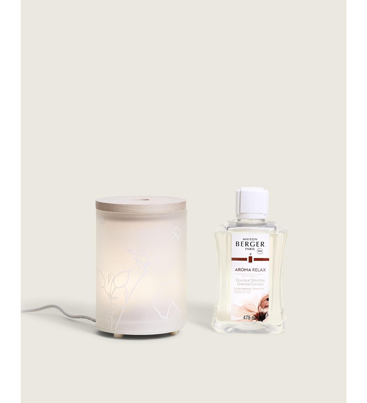 Lampe Berger Aroma Relax Electric Diffuser - 475ml Satin/White Glass | International Shipping - Buy Online on GoSupps.com