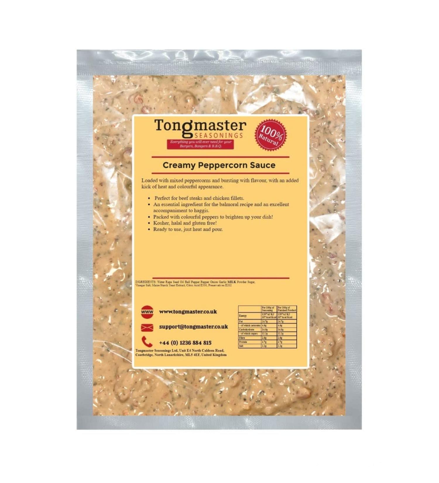 10 x Creamy Peppercorn Sauce - 100g (Each pack serves 2)