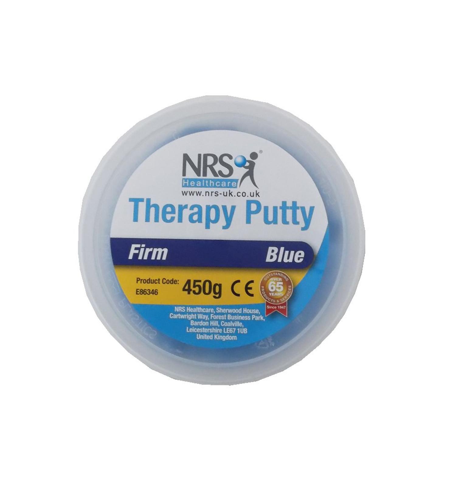 NRS Healthcare E86346 Hand Exercise Putty Tub - 450g Firm Blue - Buy Online on GoSupps.com