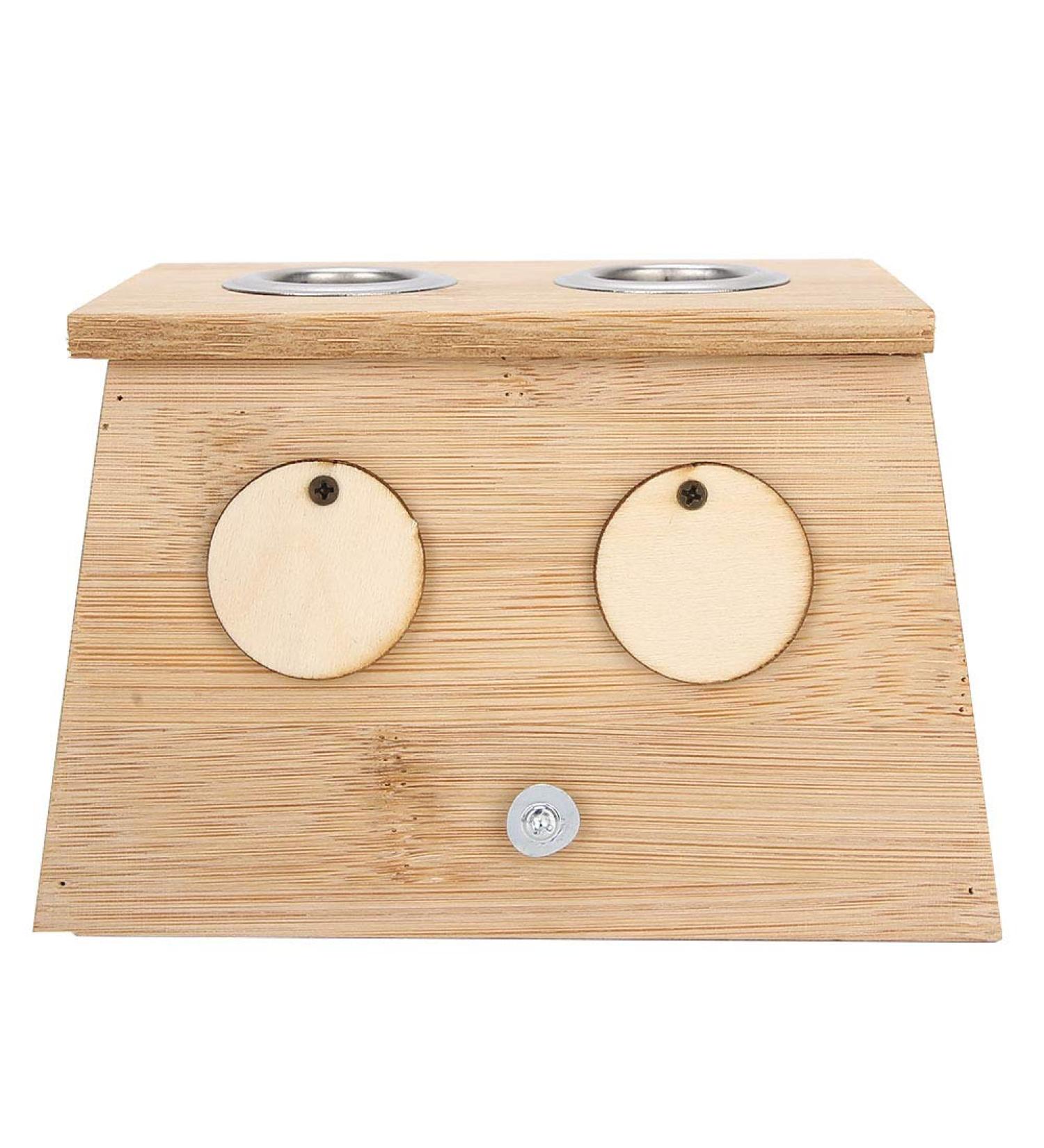 Moxibustion Box - 3 Types Moxa Sticks Burner | Popular Bamboo Box for Health Care & Healing Therapy (2 Holes) - Buy Online on GoSupps.com