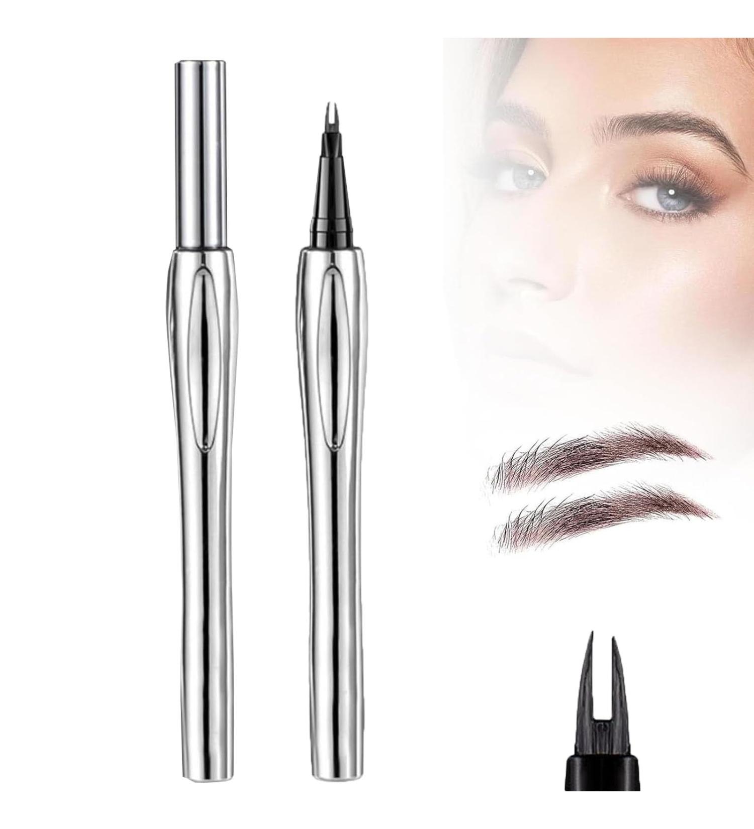 Cooklesa Eyebrow Cooklesa 2024 Upgraded Natural Waterproof Eyebrow Pen with Microfine Tip Two-Pronged Eyebrow Pencil 3D Long-Lasting Natural Waterproof Microblading Eyebrow Pen Makeup (Brown) - Buy Online on GoSupps.com