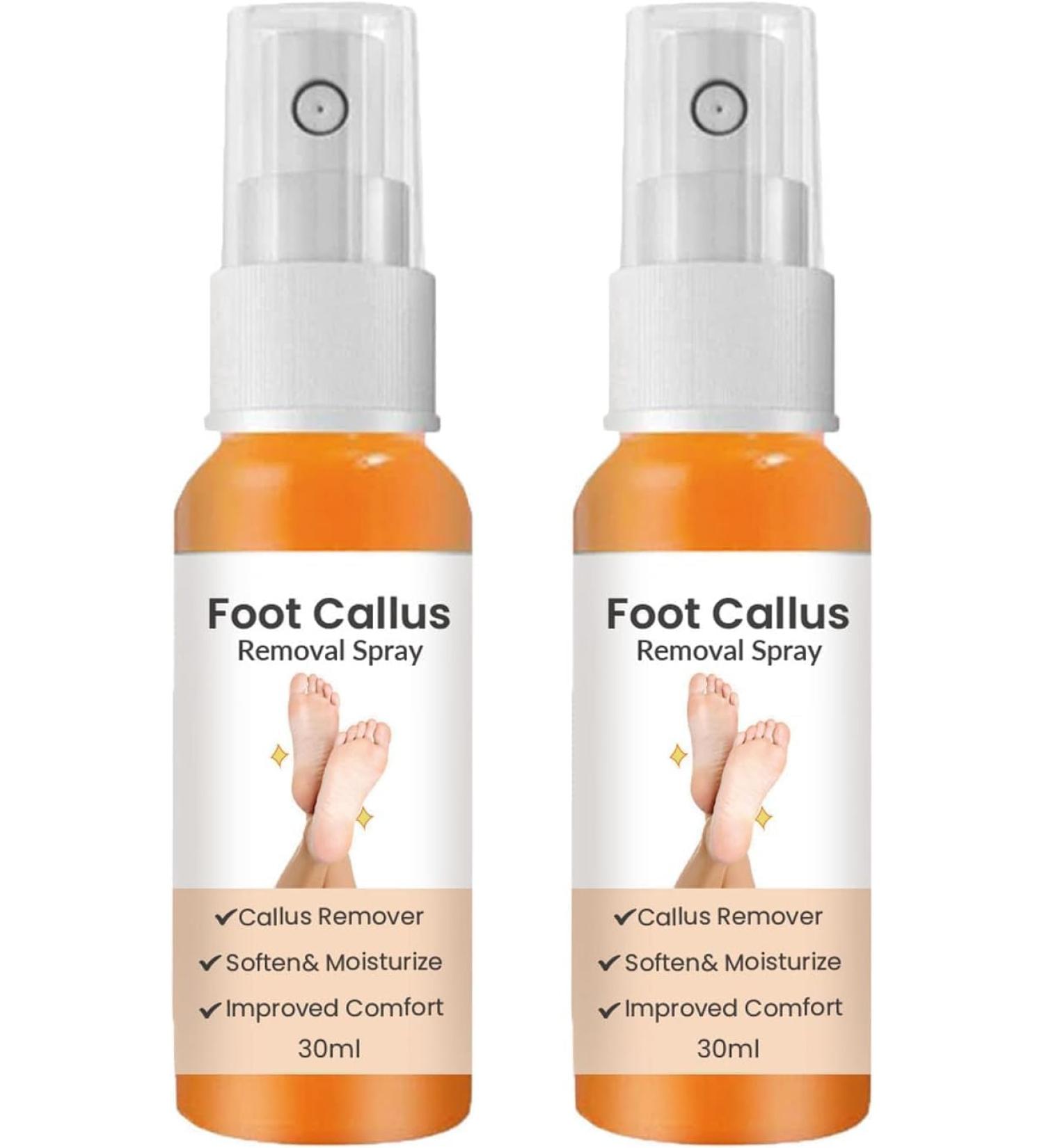 2PC Foot Callus Removal Spray - Instant Dead Skin & Callus Peeling with Orange Oil - 30ml - Fast International Shipping - Buy Online on GoSupps.com