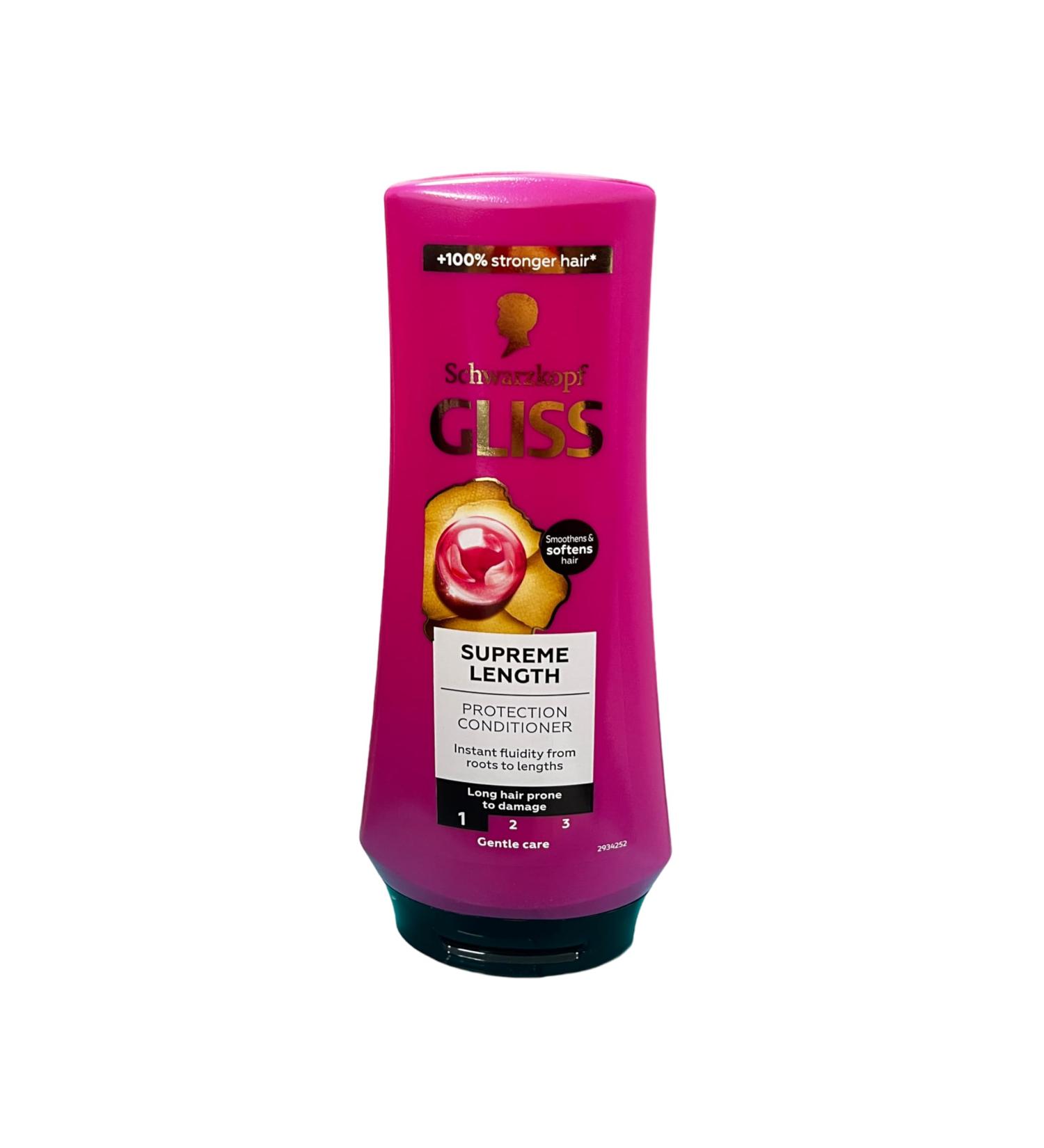 Schwarzkopf Gliss Supreme Length Conditioner 200 ml for long hair - Buy Online on GoSupps.com