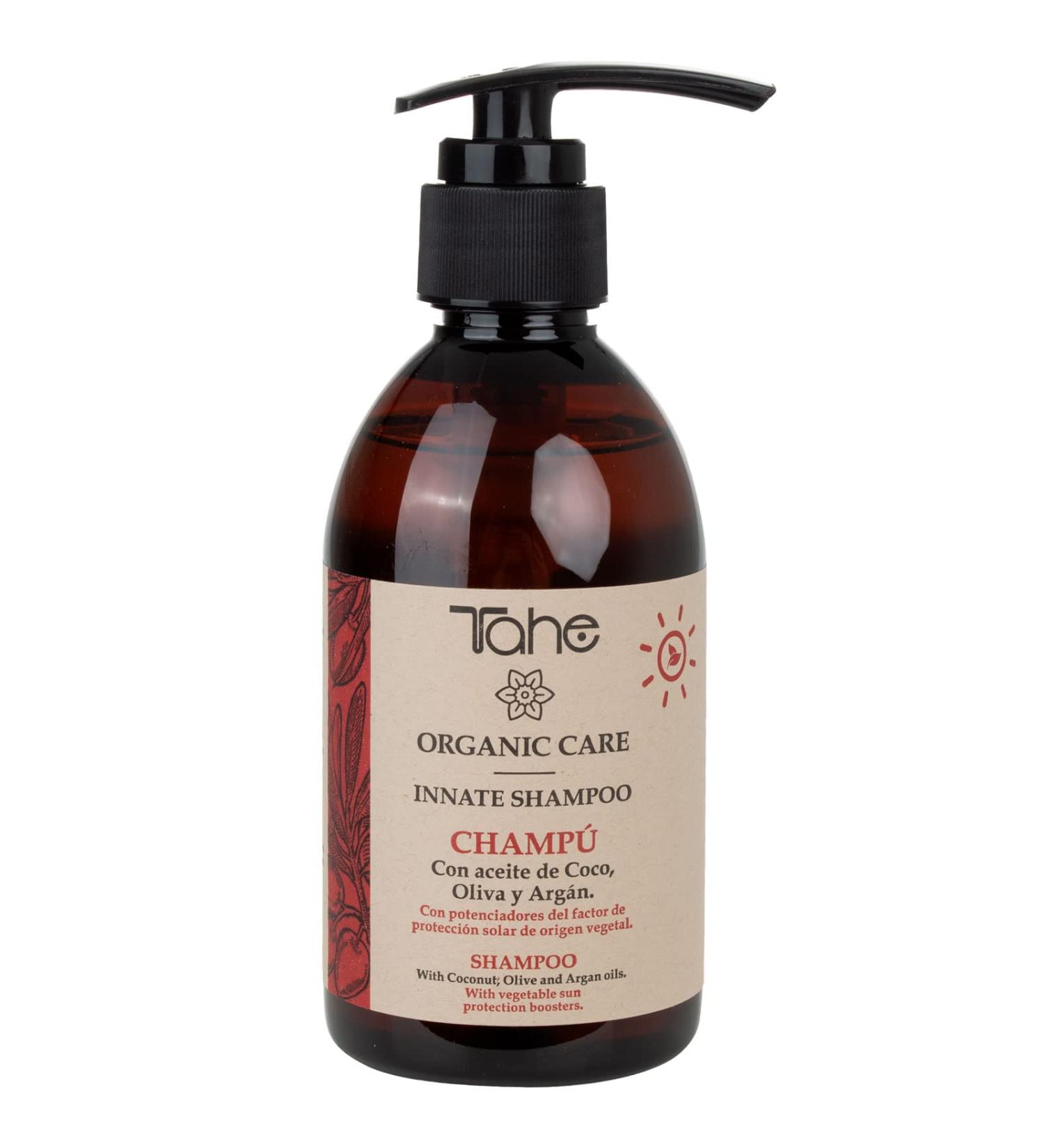 Tahe Organic Care Innate Cleansing & Regenerating Sulfate-Free Shampoo with Coconut Olive & Argan Oil 300 ml - Buy Online on GoSupps.com