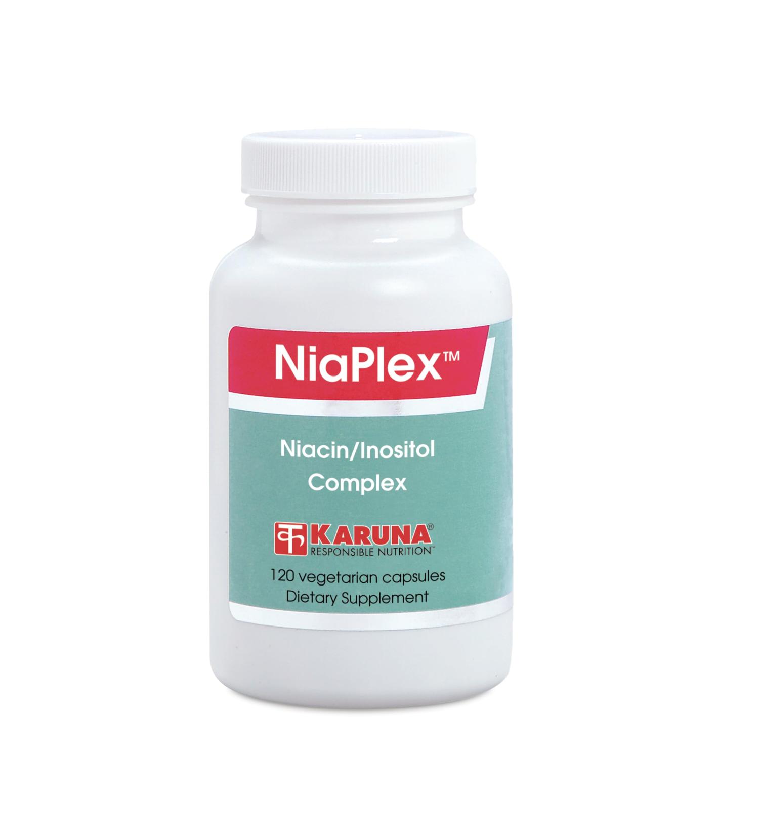 Karuna NiaPlex 120 Vegetarian Capsules | Niacin 1000mg, Chromium 200mcg | Flush-Free NIACIN