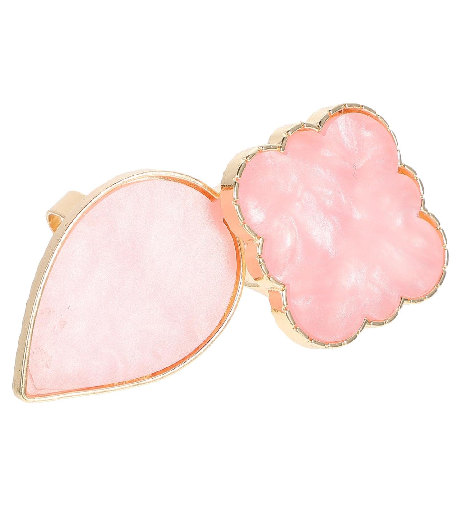 MAGICLULU Palette pour Nail Art en R sine Ajustable Bague Double Forme Nuage et Feuille Rose Plateaux de M lange Vernis Ongles Multifonction pour Manucure Professionnelle et Usage - Buy Online on GoSupps.com
