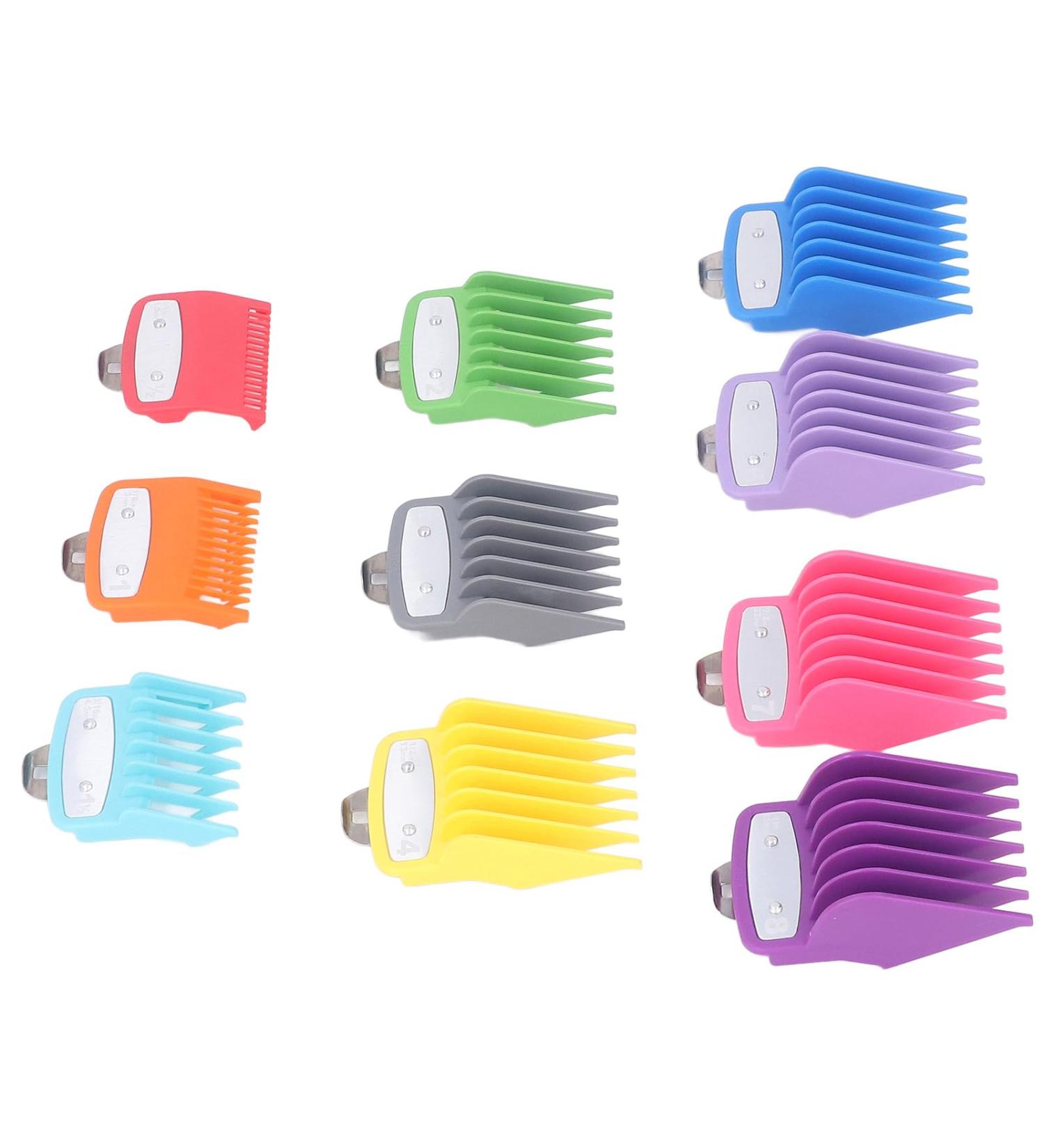 10 Sizes Hair Clipper Combs Guides Professional Colorful Number Coded Hair Trimmer Guards - Buy Online on GoSupps.com