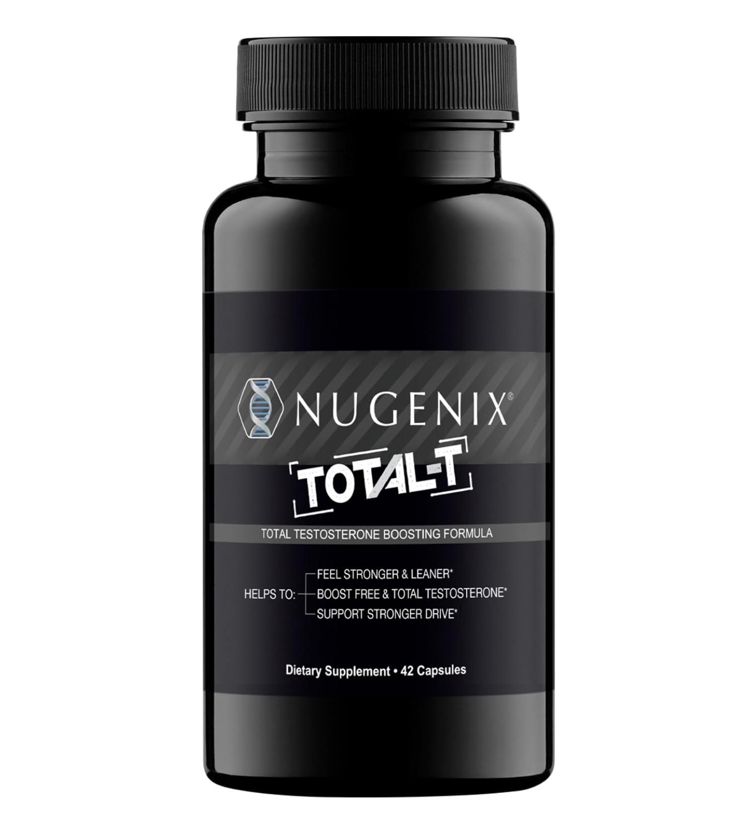 Nugenix Total-T Free and Total Testosterone Booster Supplement for Men 42 Count 42 Count (Pack of 1) - Buy Online on GoSupps.com