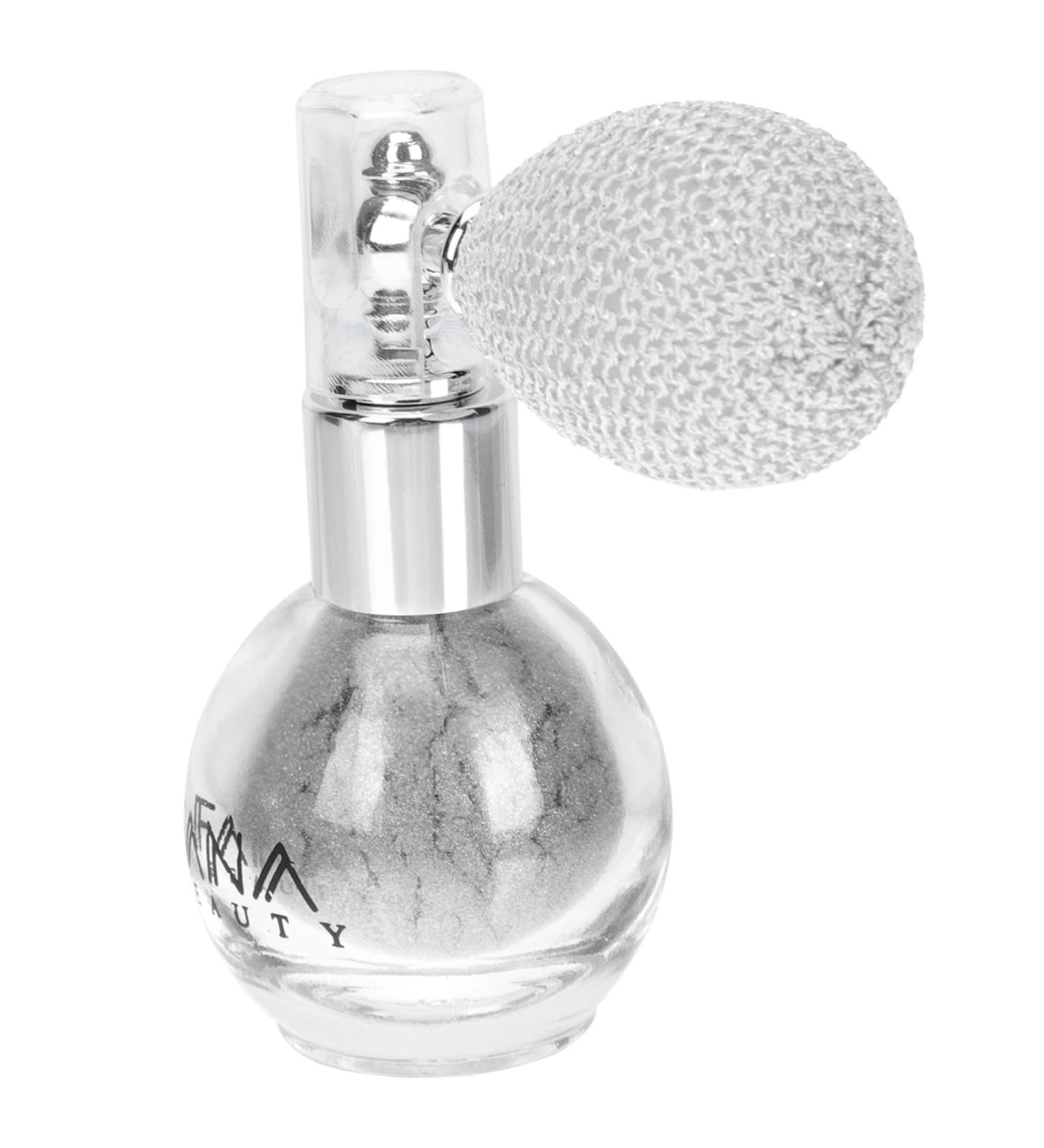 Shimmer Sparkle Powder Spray - Glitter Makeup for Face Body Hair & Nails | Silver White - Buy Online on GoSupps.com