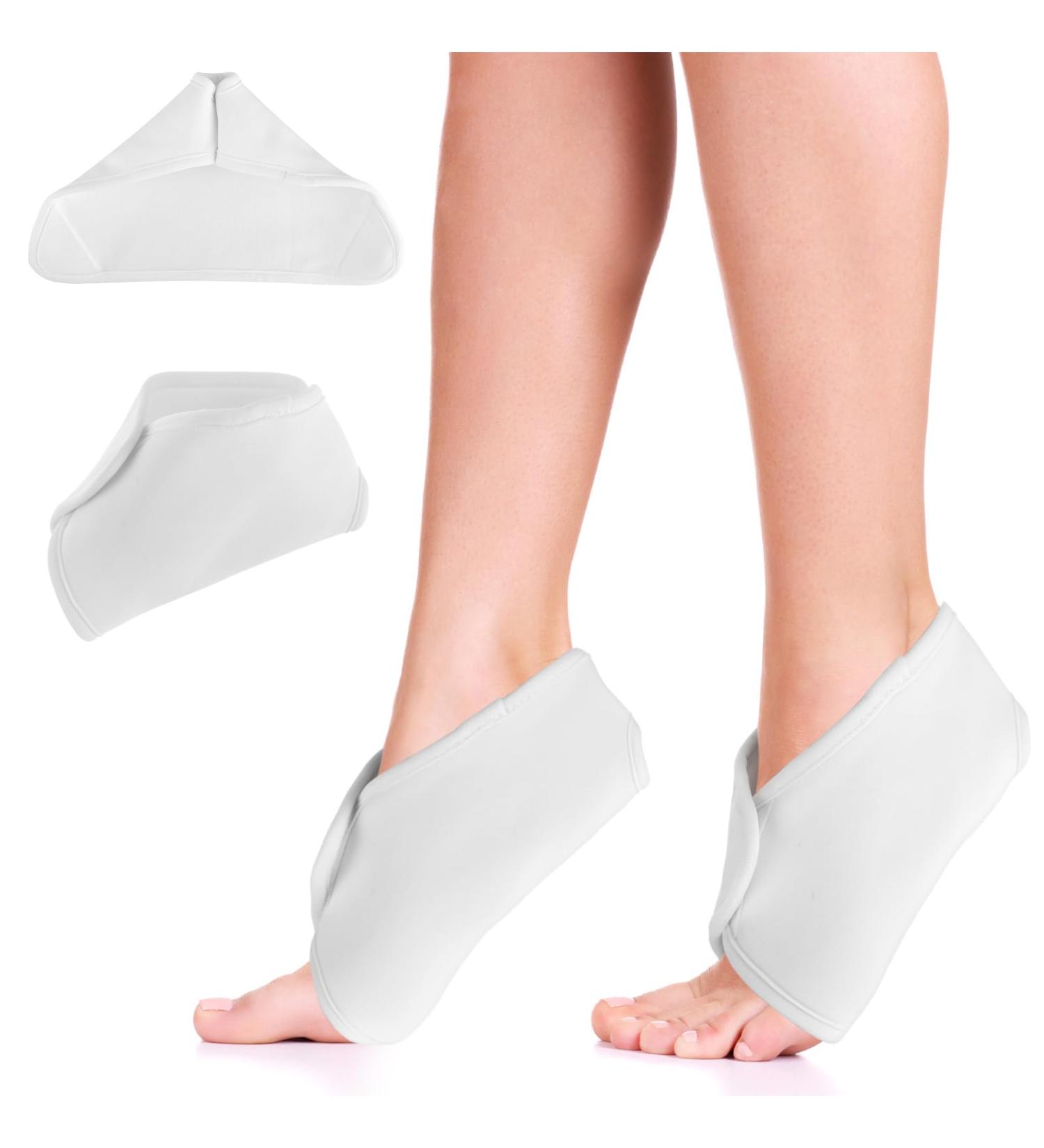 Buy Sibba 2Pcs Castor Oil Pack Wrap - Adjustable Ankle Support & Plantar Relief - Breathable & Reusable Compression Packs for Men & Women - Buy Online on GoSupps.com