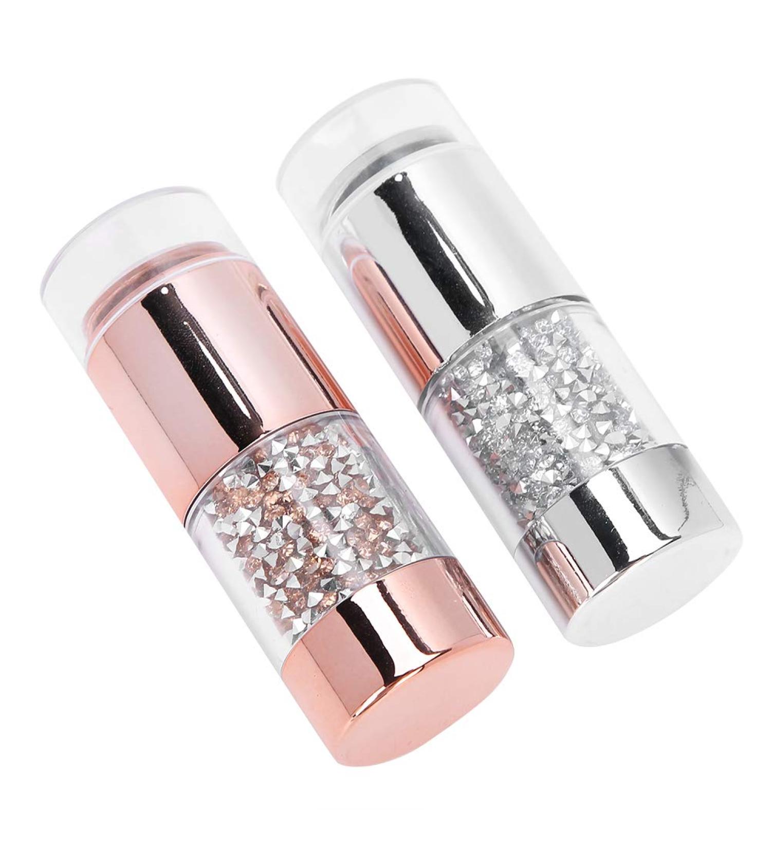 Durable Powerful Adsorption Nail Art Stamper Nail Art Seal Double Head With Cover for Home Salon Shop - Buy Online on GoSupps.com