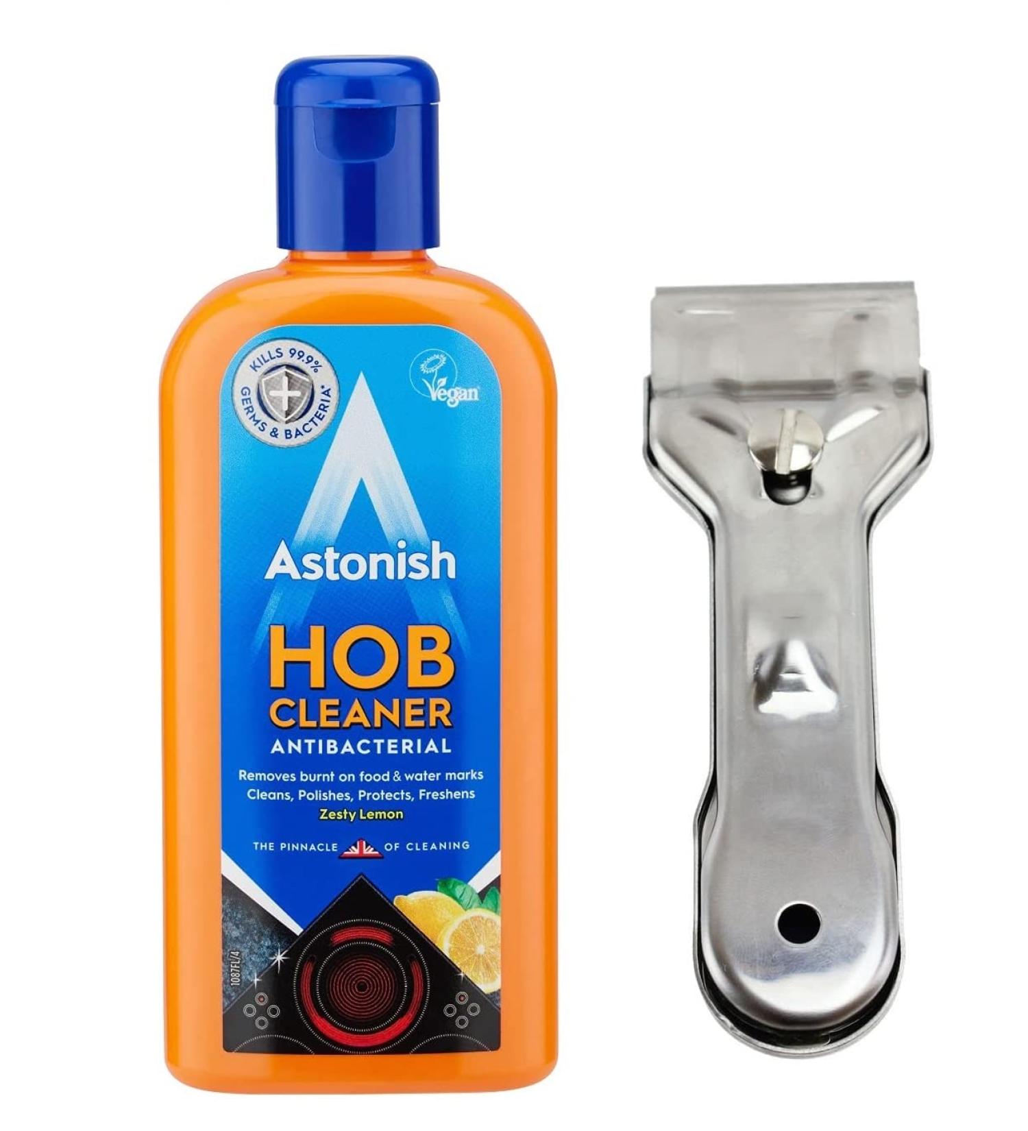 UKDD Astonish Hob Cleaner Original Ceramic Electric Halogen and Induction Hob Cream Cleaner 235ml & Metal Scraper - Buy Online on GoSupps.com