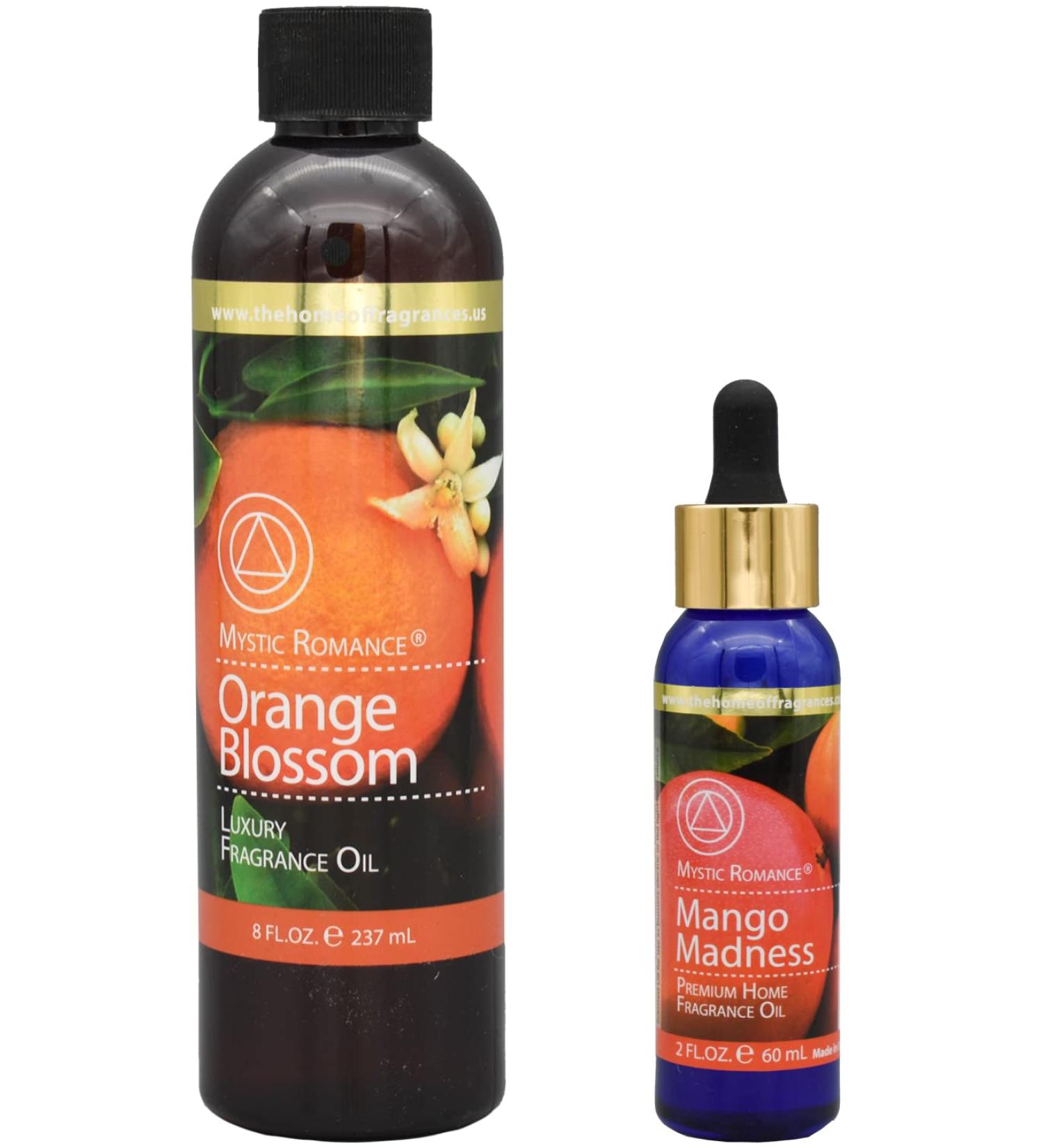 The Home of Fragrances - Set of 2 Bottles of Fragrance Oils - 2oz & 8oz (Orange Blossom)