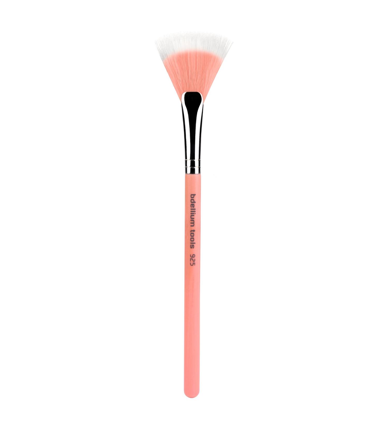 Bdellium Tools Pink Bambu Series 925 Duet Fiber Fan Makeup Brush - Soft Synthetic Fibers for Light Application & Blending (1pc) - International Shipping Available - Buy Online on GoSupps.com