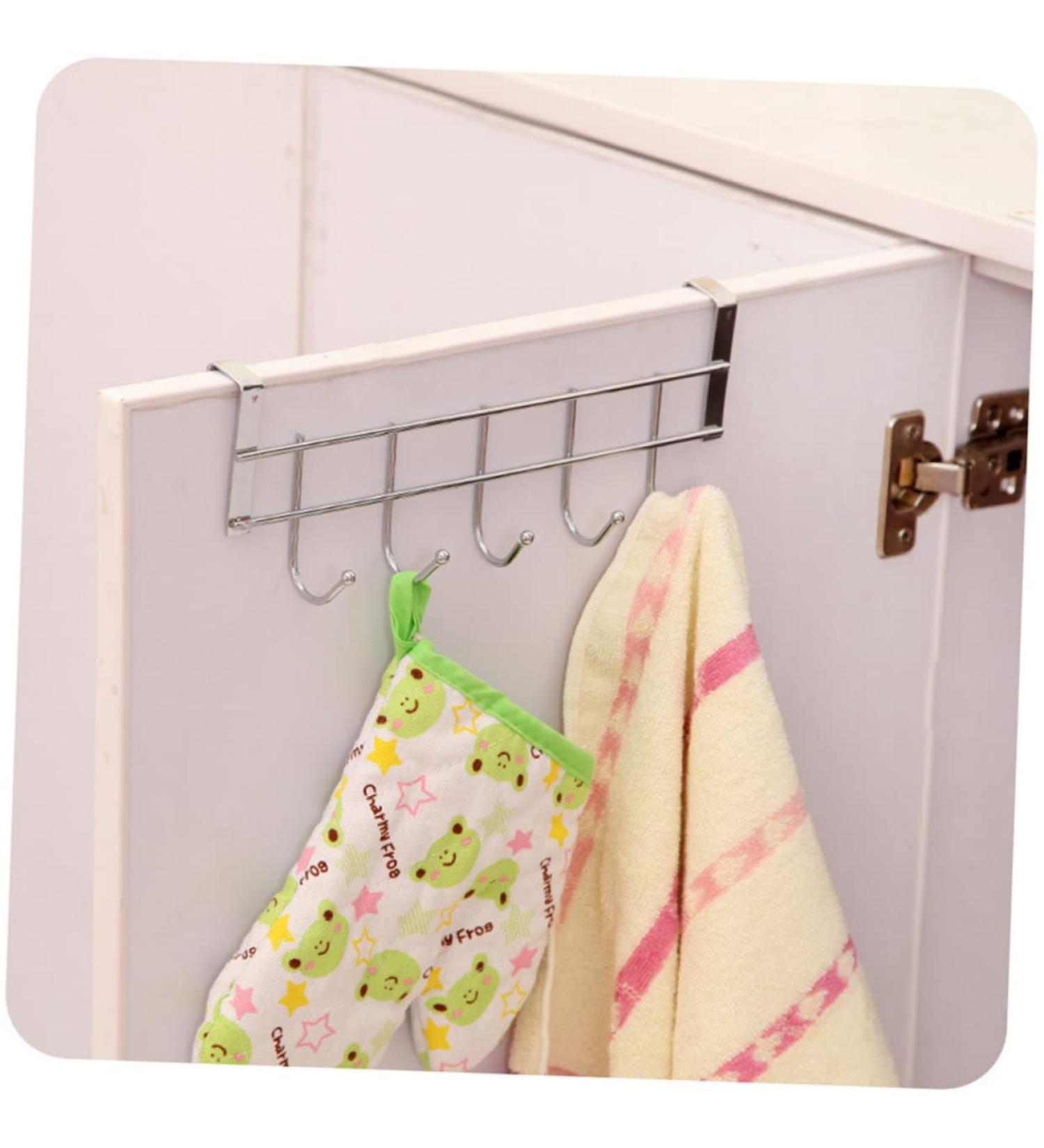 Baluue Wardrobe Hanger Stainless Steel Hooks Wall Clothes Hanger Door Back Hook Tables and Chairs - Buy Online on GoSupps.com