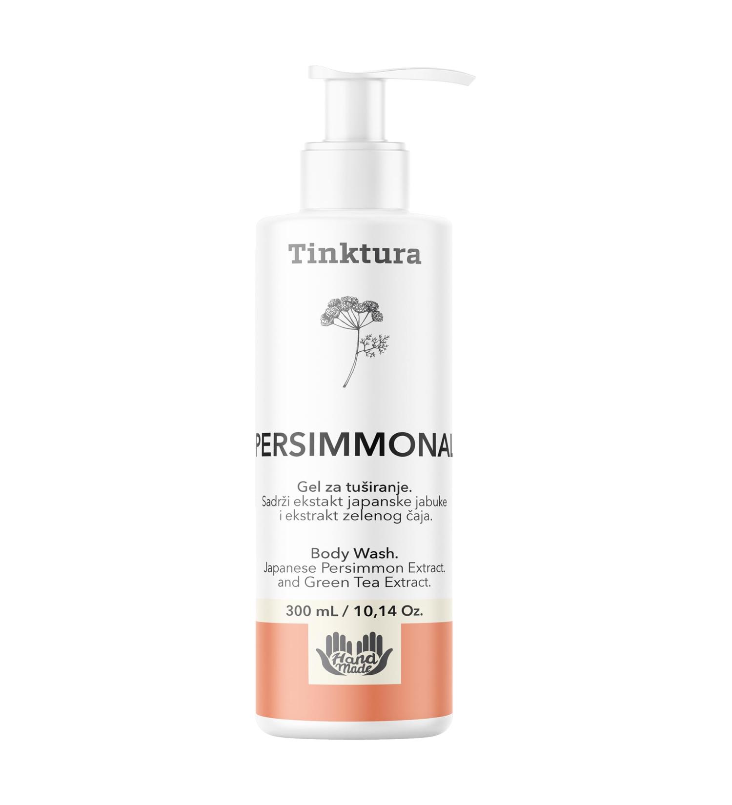 Tinktura Presimmonal Shower Gel Body Wash with Persimmon or Japanese Apple Kaki Extract ang Green Tea Extract That Eliminates Unpleasant Body Odor 300 mL
