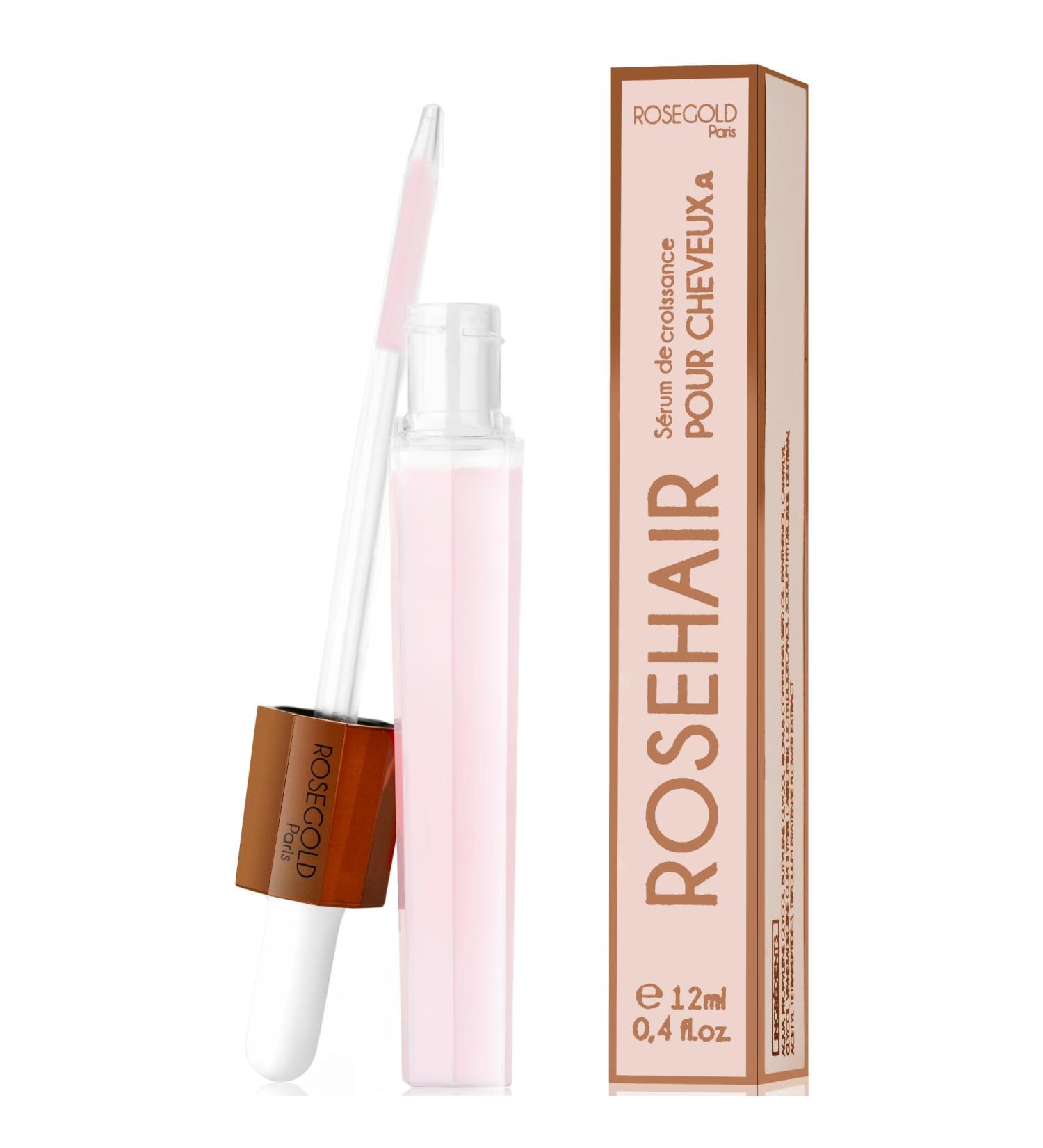 ROSEGOLD ROSEHAIR Natural Hair Growth Serum 96% Natural - Hair Growth Serum for Longer Stronger and Beautiful Hair - Made in France - Vegan - Hormone-Free - 1 Month - Buy Online on GoSupps.com
