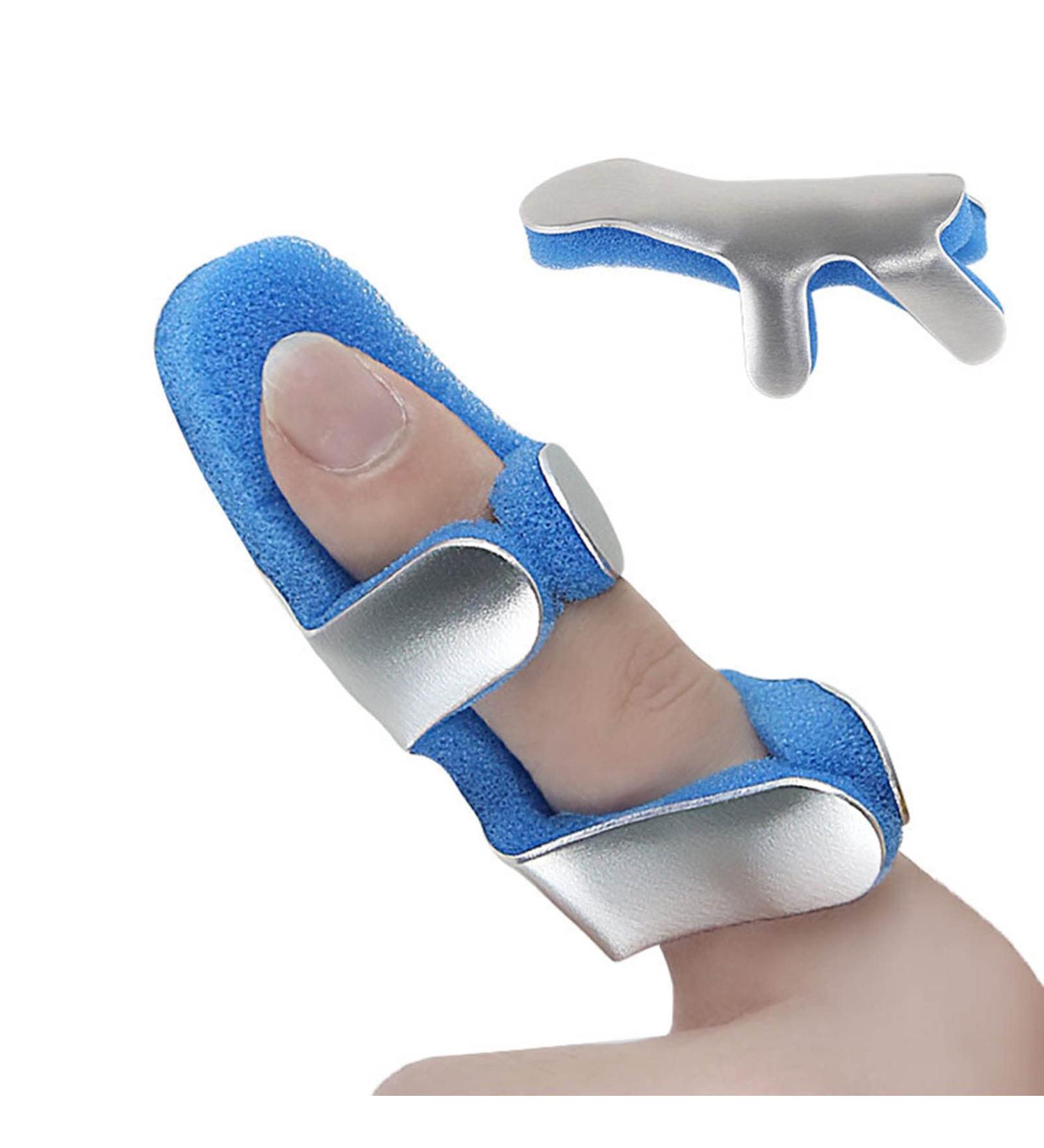 Adjustable Finger Injury Corrector Splint - High Density Plastic & Stainless Steel for Effective Finger Correction (M - Buy Online on GoSupps.com