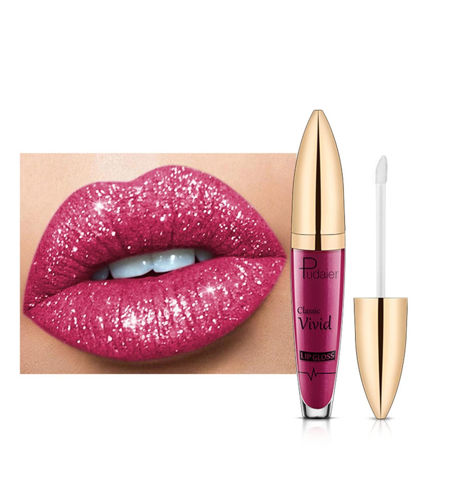 YUECI Diamant Gling Lime Lipstick | Waterproof Shimmer Glitter Liquid Lipstick | Long-Lasting Sexy Nude 1 ml - International Shipping Available - Buy Online on GoSupps.com