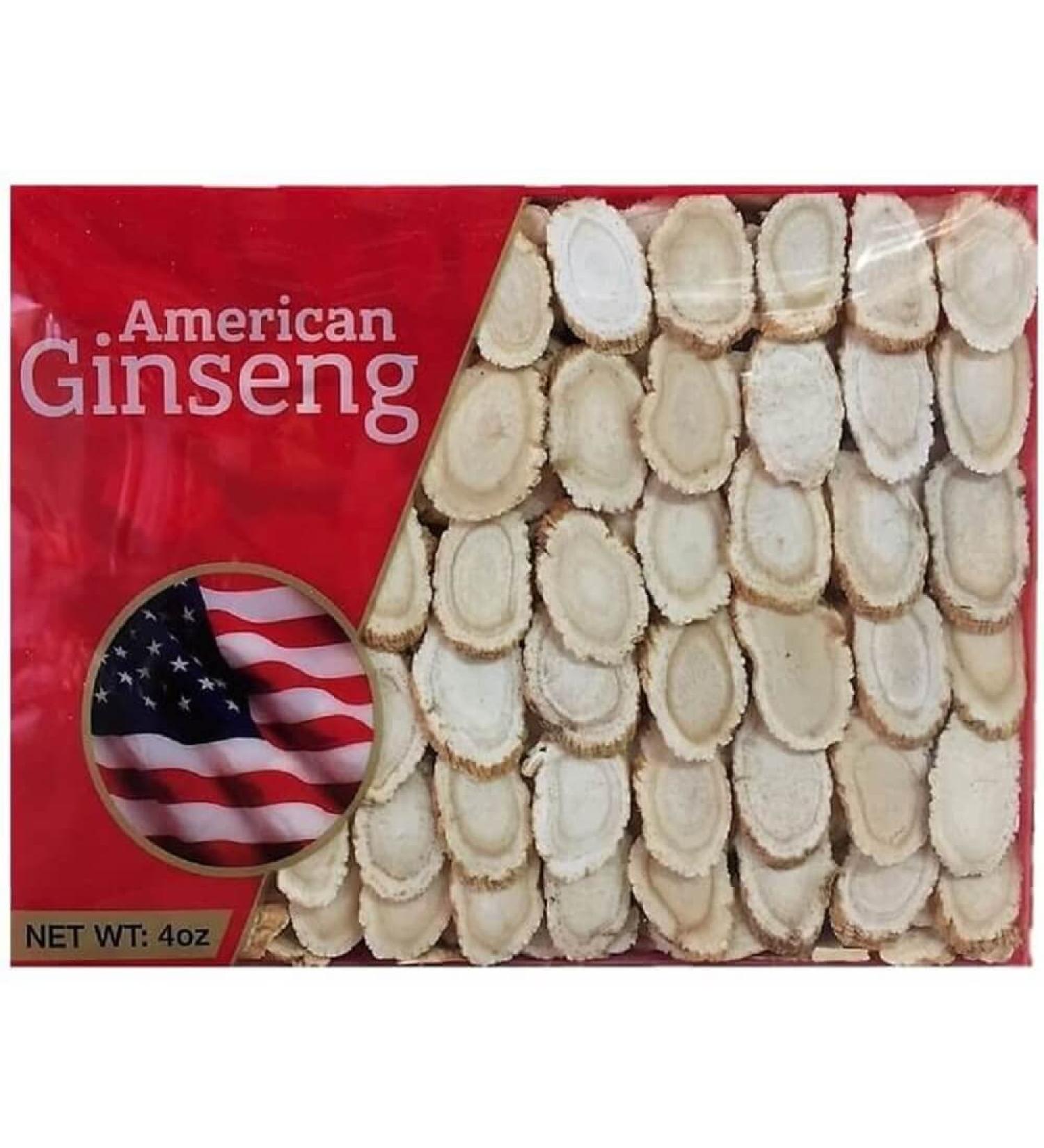 A Grade American Ginseng Medium Slice - 4 Oz. Box - 100% Hand-Selected - 1 Pack - Buy Online on GoSupps.com