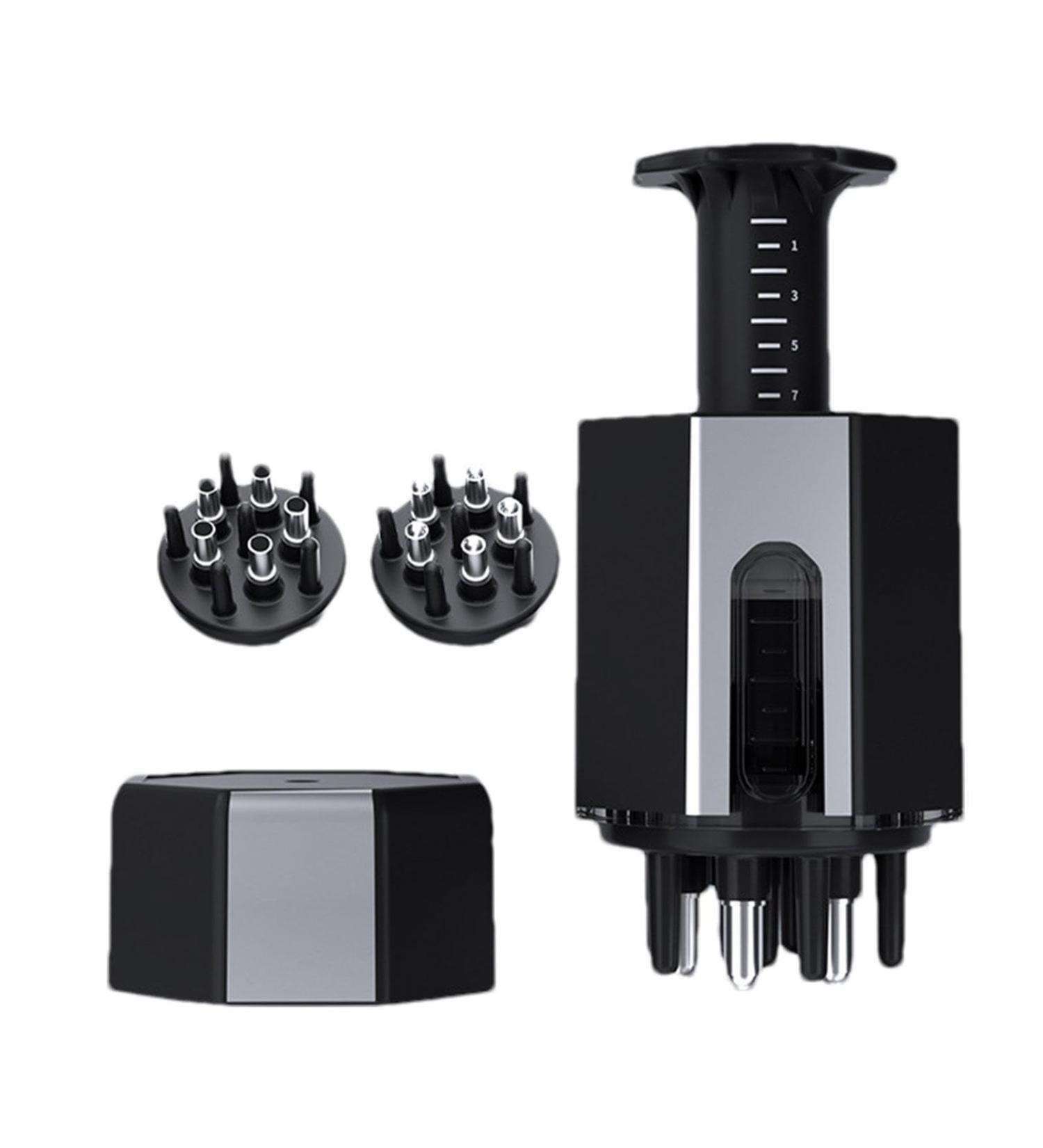 Ruwshuuk Scalp Oil Applicator | Portable Scalp Massage Device | Fluid Comb & Root Ridge Applicator for Home & Travel - Black Version - Buy Online on GoSupps.com