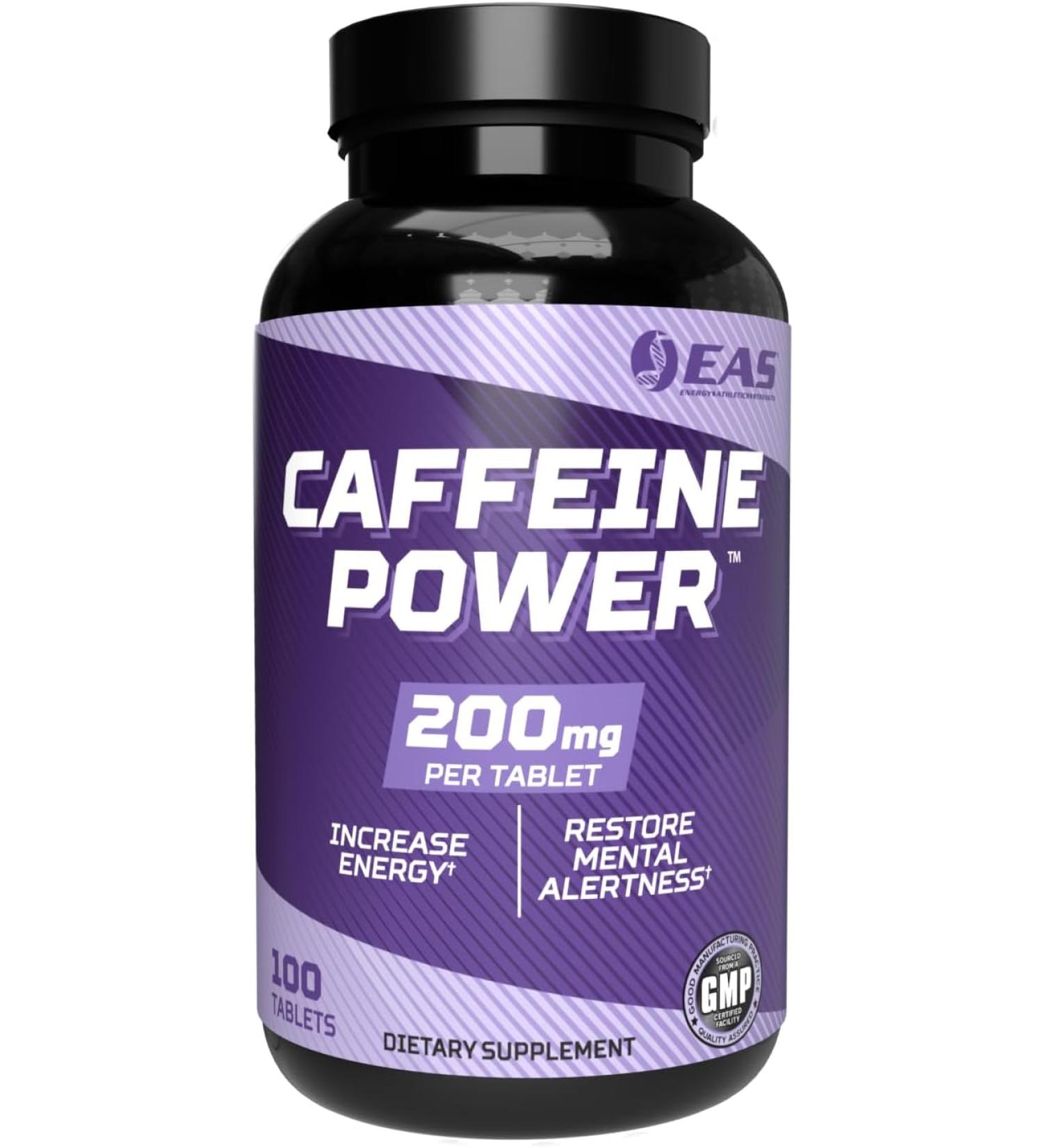 EAS Caffeine Power 200mg - 100 Tablets - Buy Online on GoSupps.com