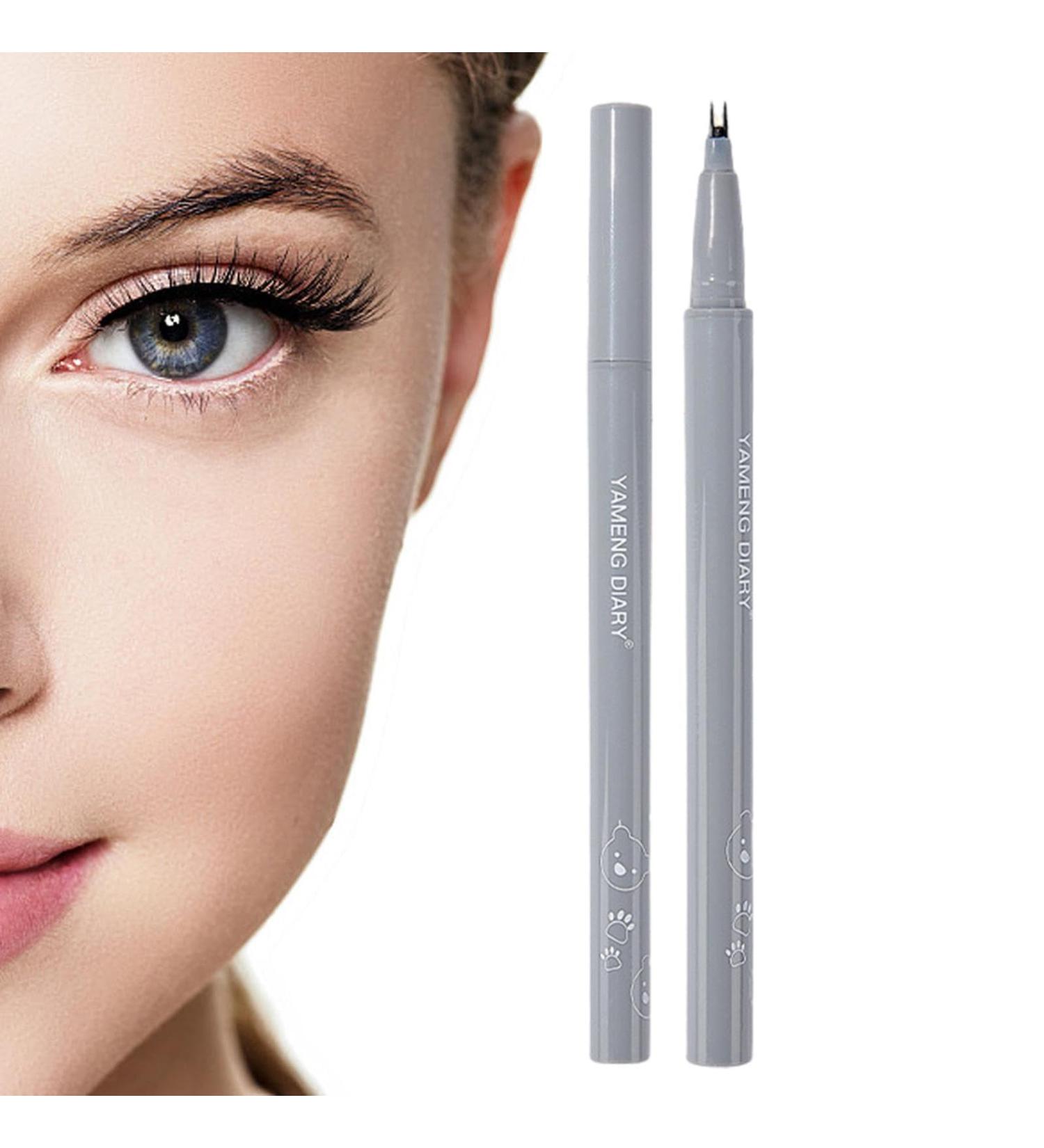 Double Tip Lower Lash Eyeliner | Smudge Proof Waterproof Pencil Eyeliner | Quick-Drying Smudge Proof Long Wear Eyelash for Outdoor Water Sports Black - Buy Online on GoSupps.com