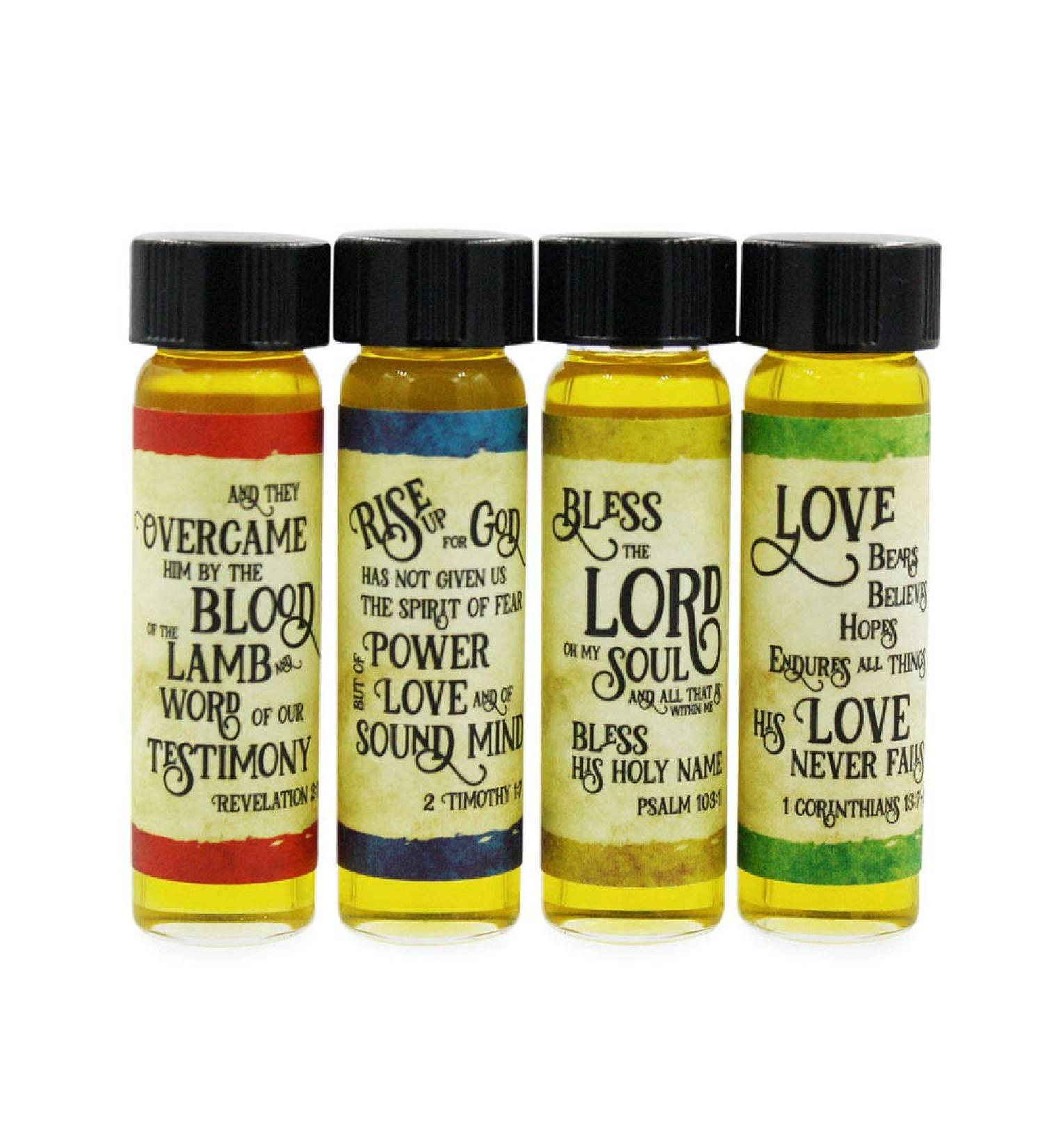 His Word Anointing Oil Gift Set - Frankincense & Myrrh | Scripture Group 1 | International Shipping Available - Buy Online on GoSupps.com