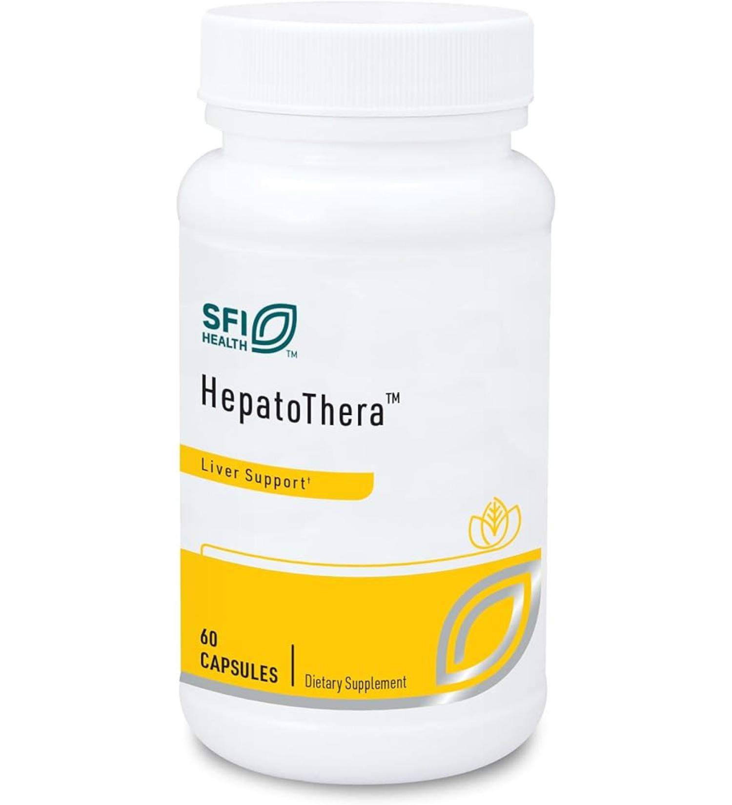 Klaire Labs Hepatothera - Liver Support Complex with Milk Thistle & NAC - 60 Capsules - Buy Online on GoSupps.com