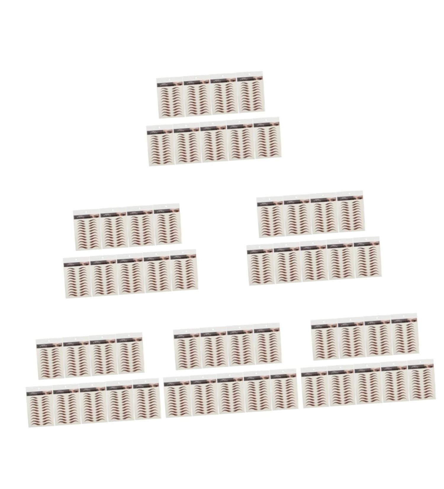 FRCOLOR 54 Sheets Waterproof Eyebrow Stickers Waterproof Stickers Artificial Eyebrow Tools 4d Make up Gel - Buy Online on GoSupps.com