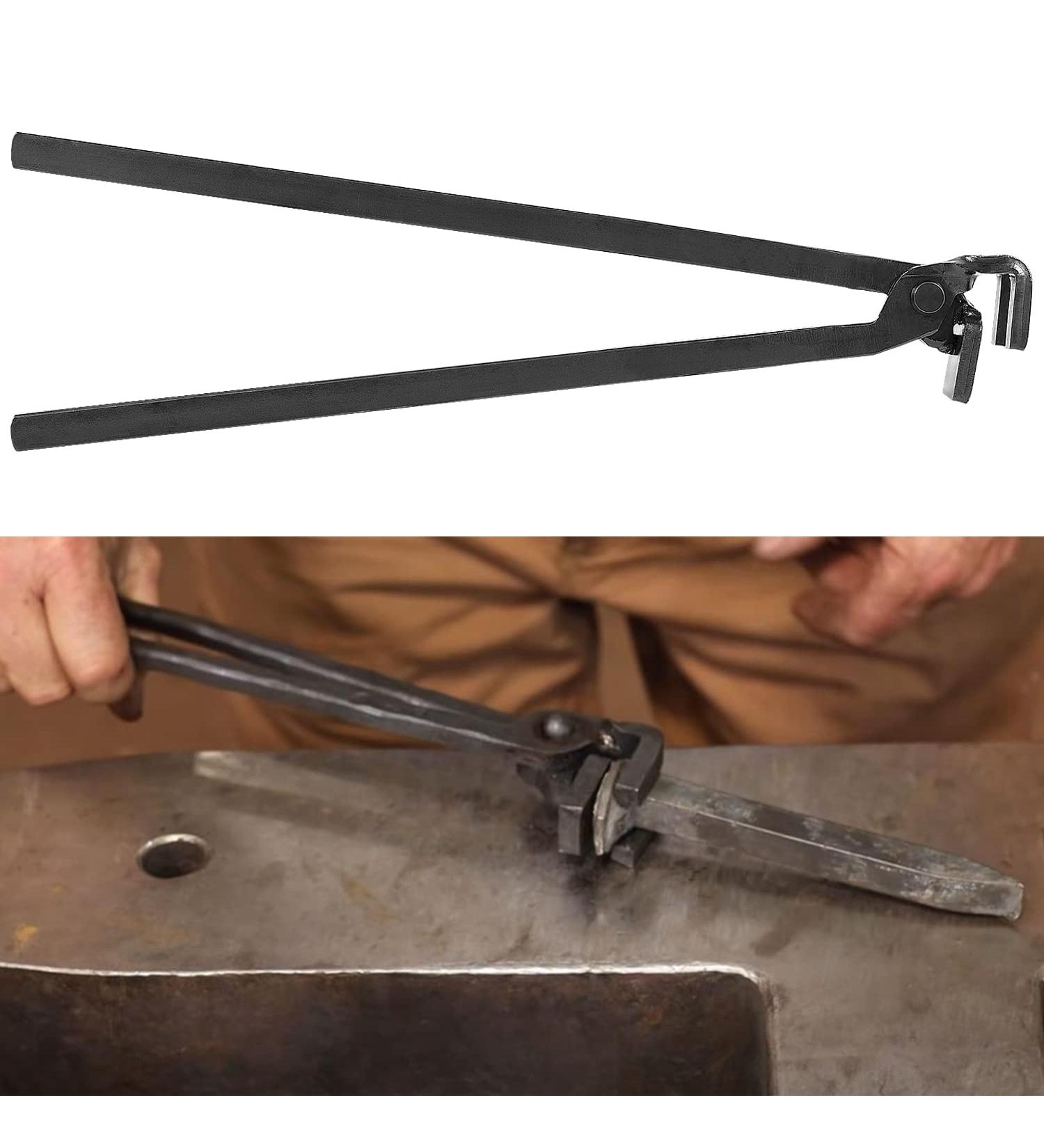 Blacksmith Railroad Spike Tongs - High-Quality and Durable Tool for Blacksmithing - Buy Online on GoSupps.com