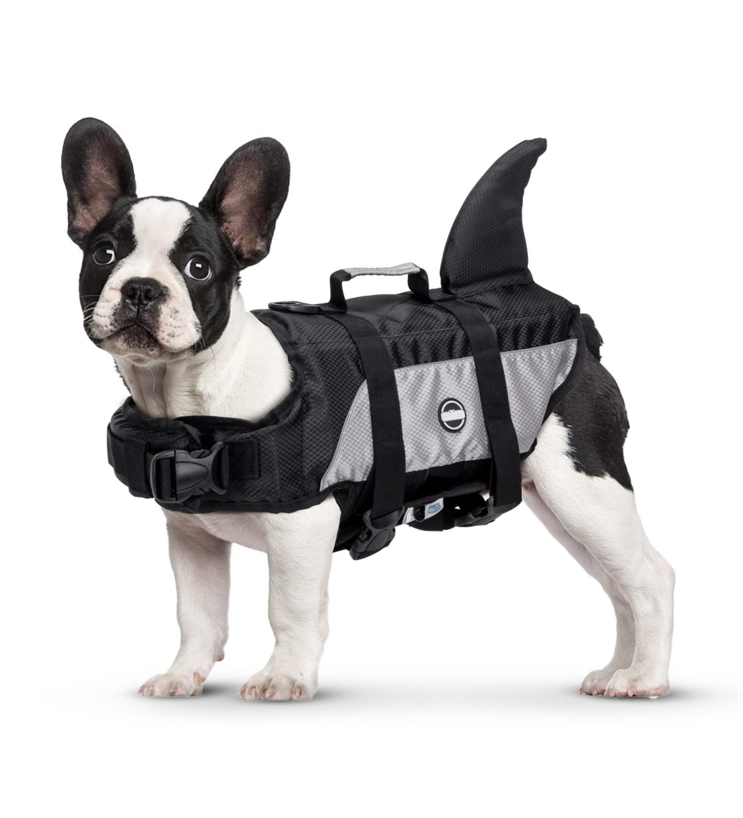 Medium Nobleza Ripstop Dog Life Jacket | Adjustable & Reflective Dog Swimming Vest | Superior Buoyancy & Durable Handle | 59-78CM Ribcage Girth - Buy Online on GoSupps.com